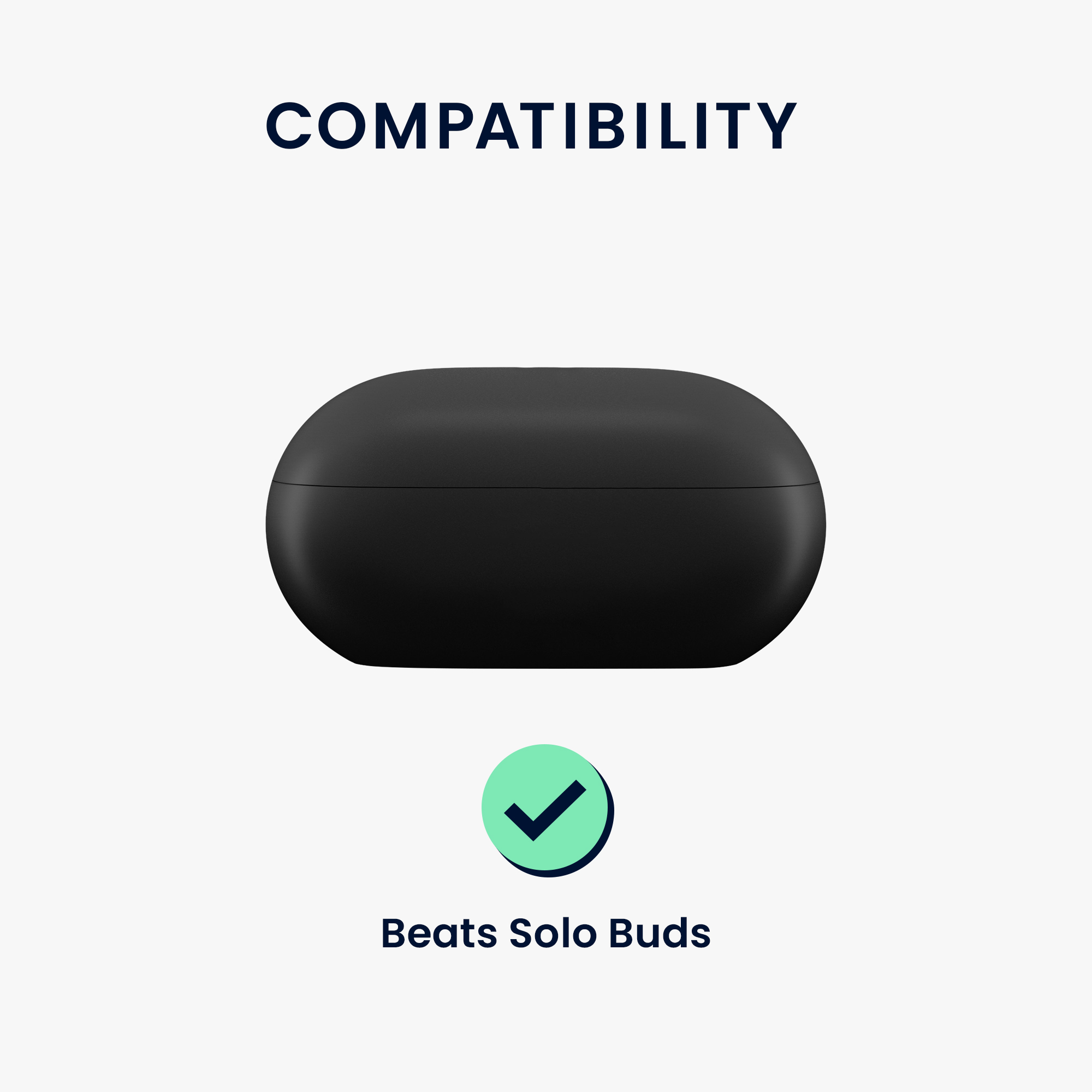 Pouzdro kwmobile pro Beats Solo Buds Case, tmavě zelená