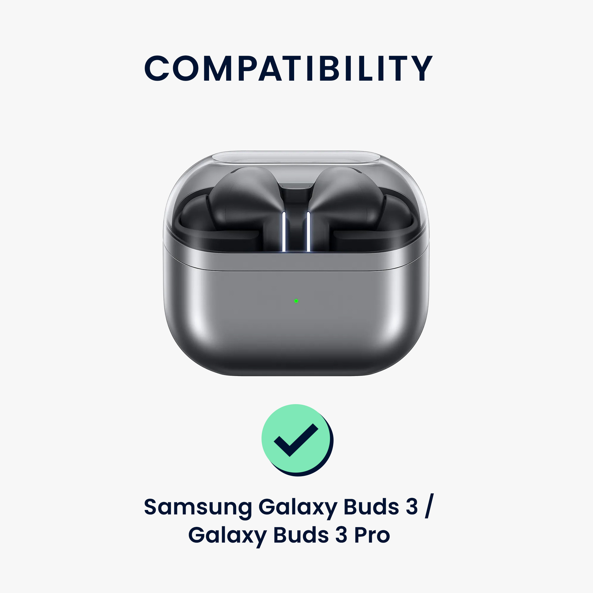 Silikonové pouzdro na sluchátka Samsung Galaxy Buds 3 kwmobile černý