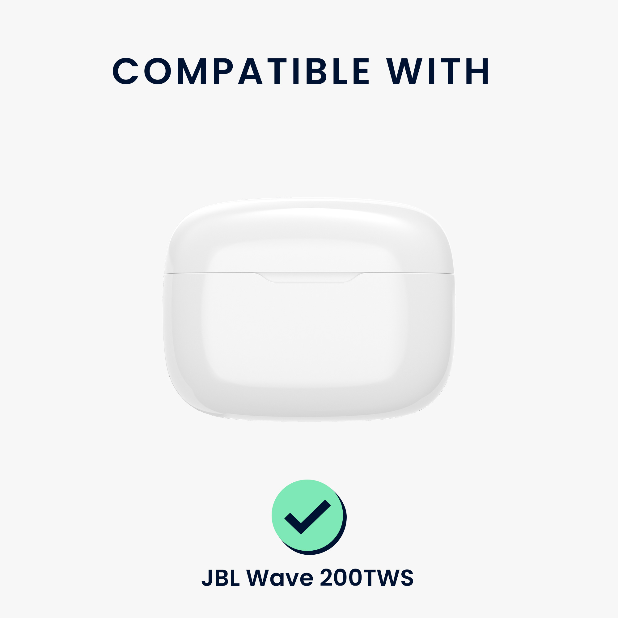 Pouzdro na sluchátka kwmobile pro JBL Wave 200TWS, reliéfní vzor