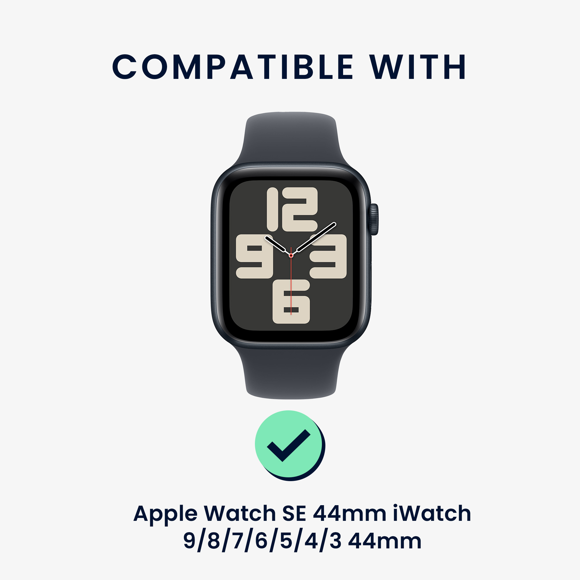 Řemínek na hodinky kwmobile nylonový pro Apple Watch SE 44mm Apple Watch 9/8/7/6/5/4/3 44mm, zelená