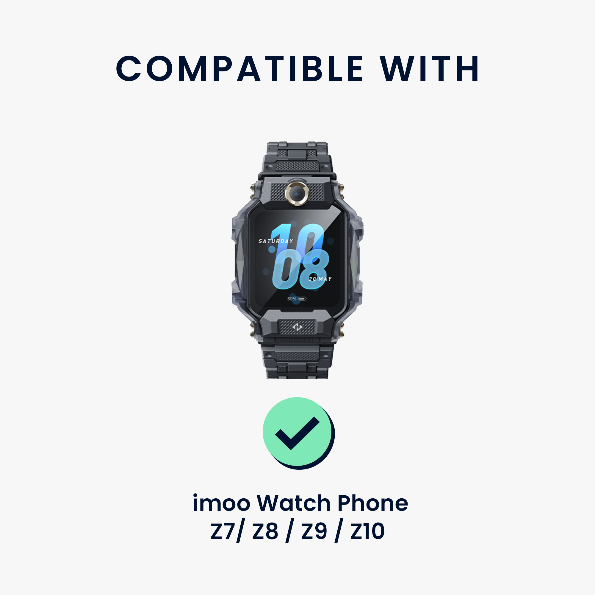 Náhradní nabíjecí kabel hodinky imoo Watch Phone Z7 USB černá kwmobile