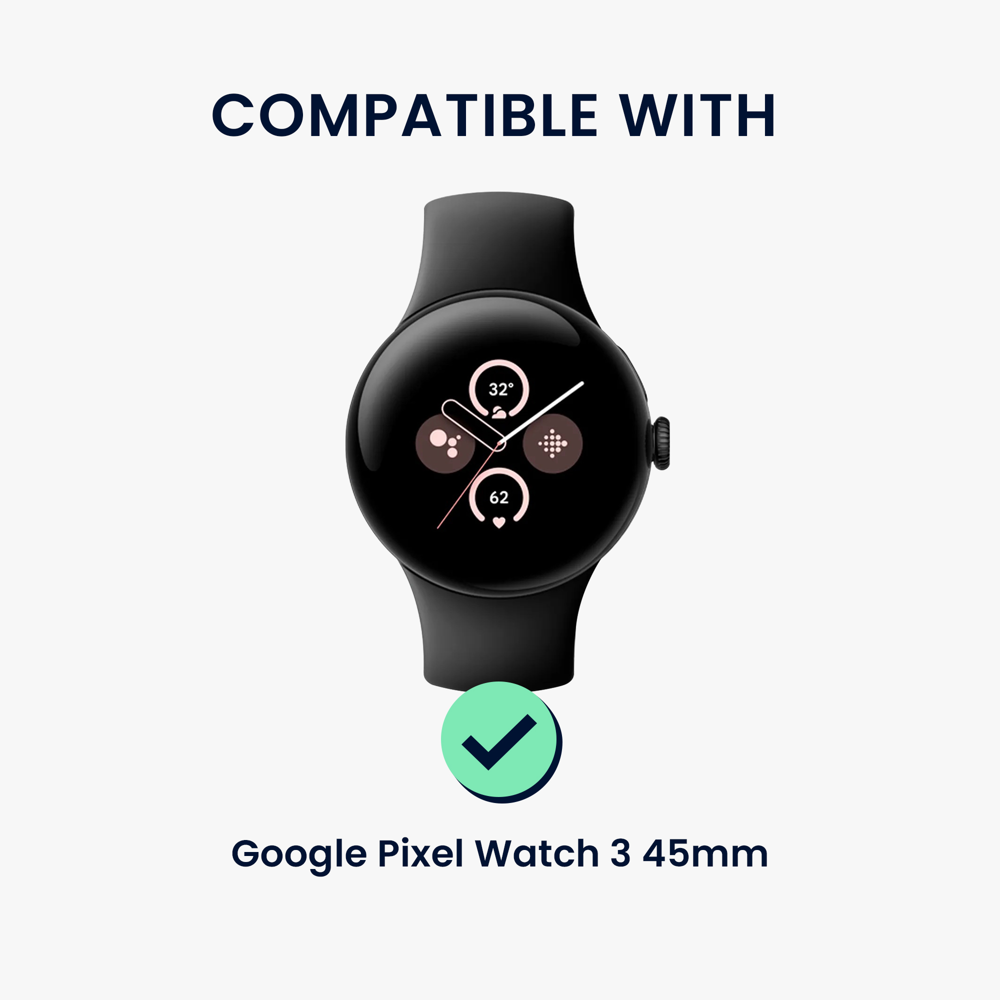 Řemínek / adaptér kwmobile pro Google Pixel Watch 3 45mm - 4x pieces