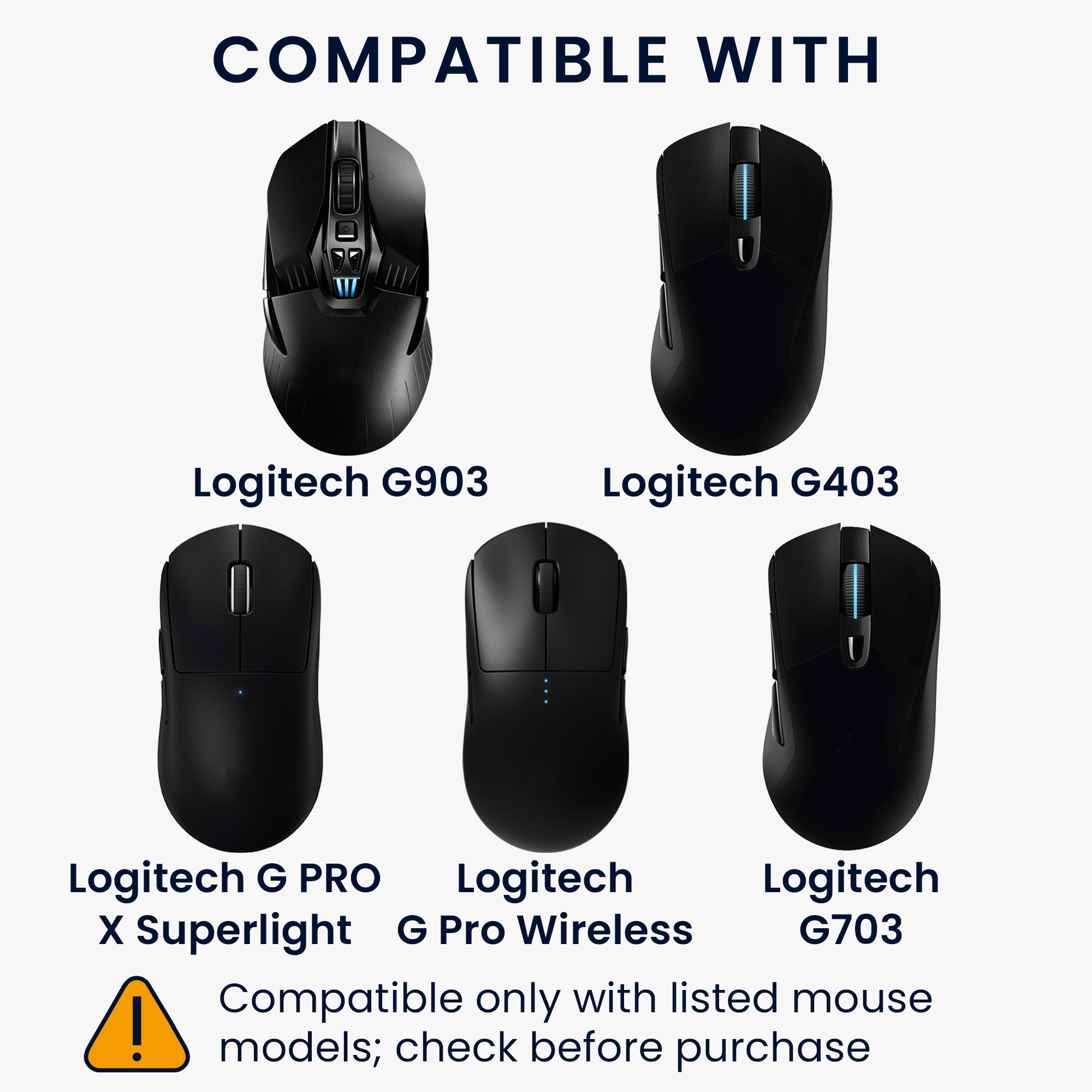Nabíjecí dokovací stanice Bluetooth myš Logitech G PRO X Superlight / G Pro Wireless / G903 / G703 / G403 kwmobile černá