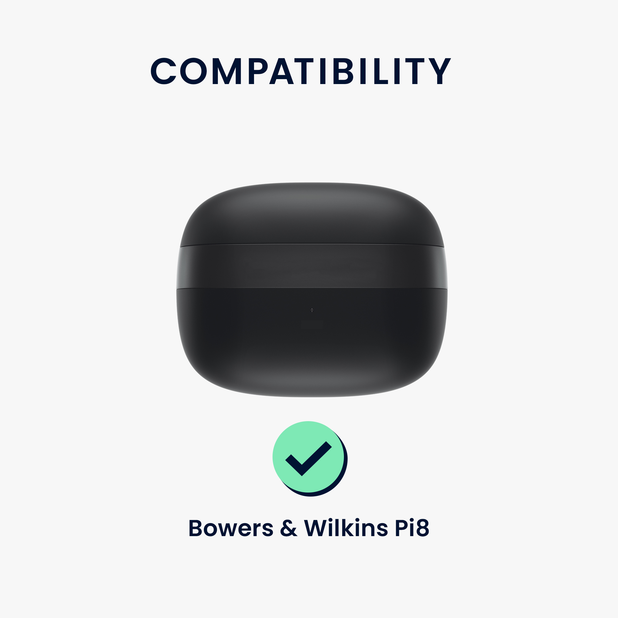 Pouzdro na sluchátka Bowers & Wilkins Pi6 / Pi8 kwmobile - černá