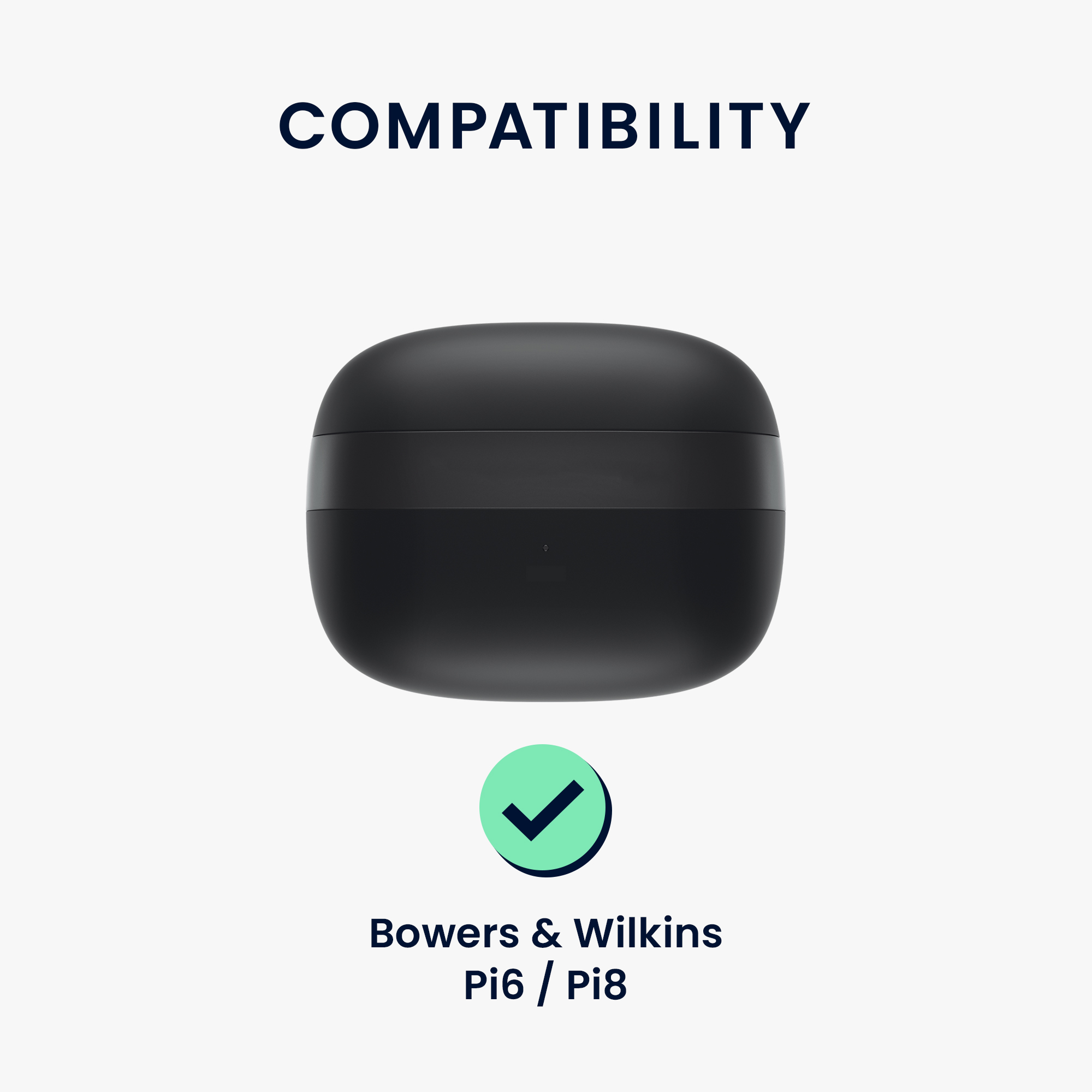 Pouzdro na sluchátka Bowers & Wilkins Pi6 / Pi8 kwmobile - bílá