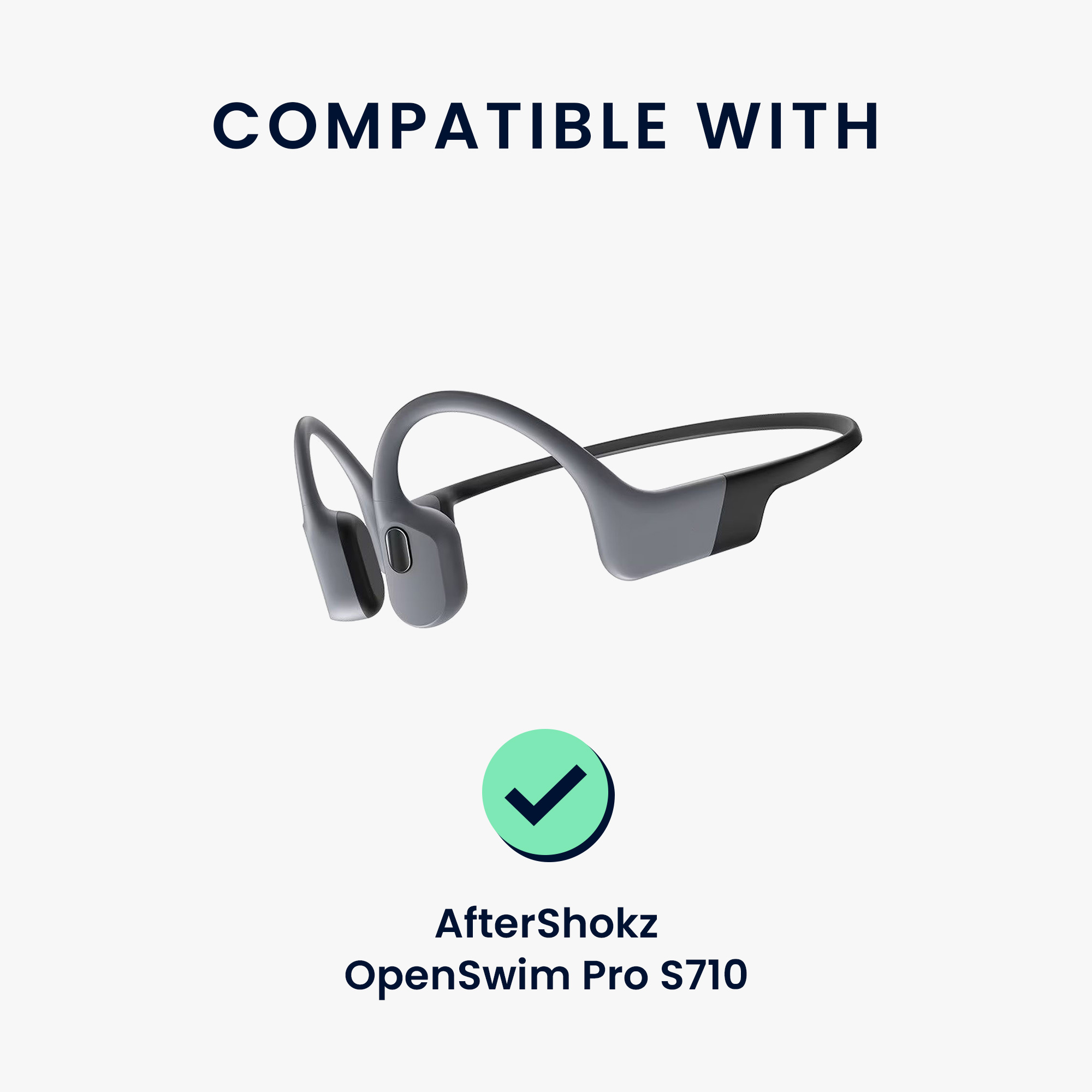 Nabíjecí kabel pro chytré hodinky pro AfterShokz OpenSwim Pro S710 kwmobile - černá