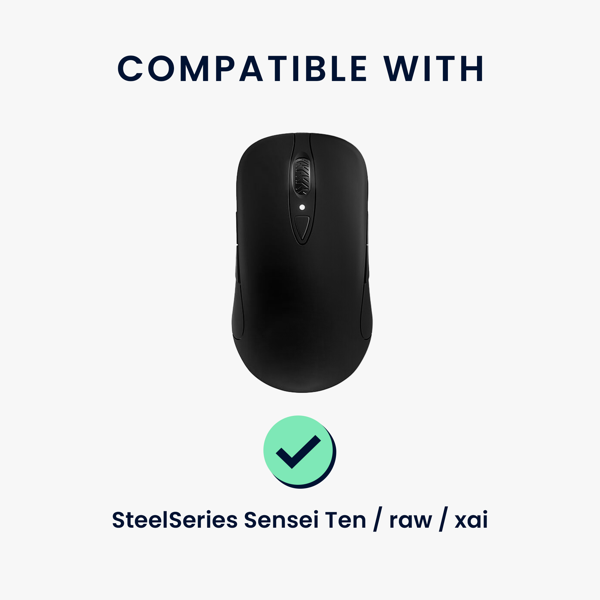 Grip tape pro myš SteelSeries Sensei Ten / raw / xai Grip Tape kwmobile - černá