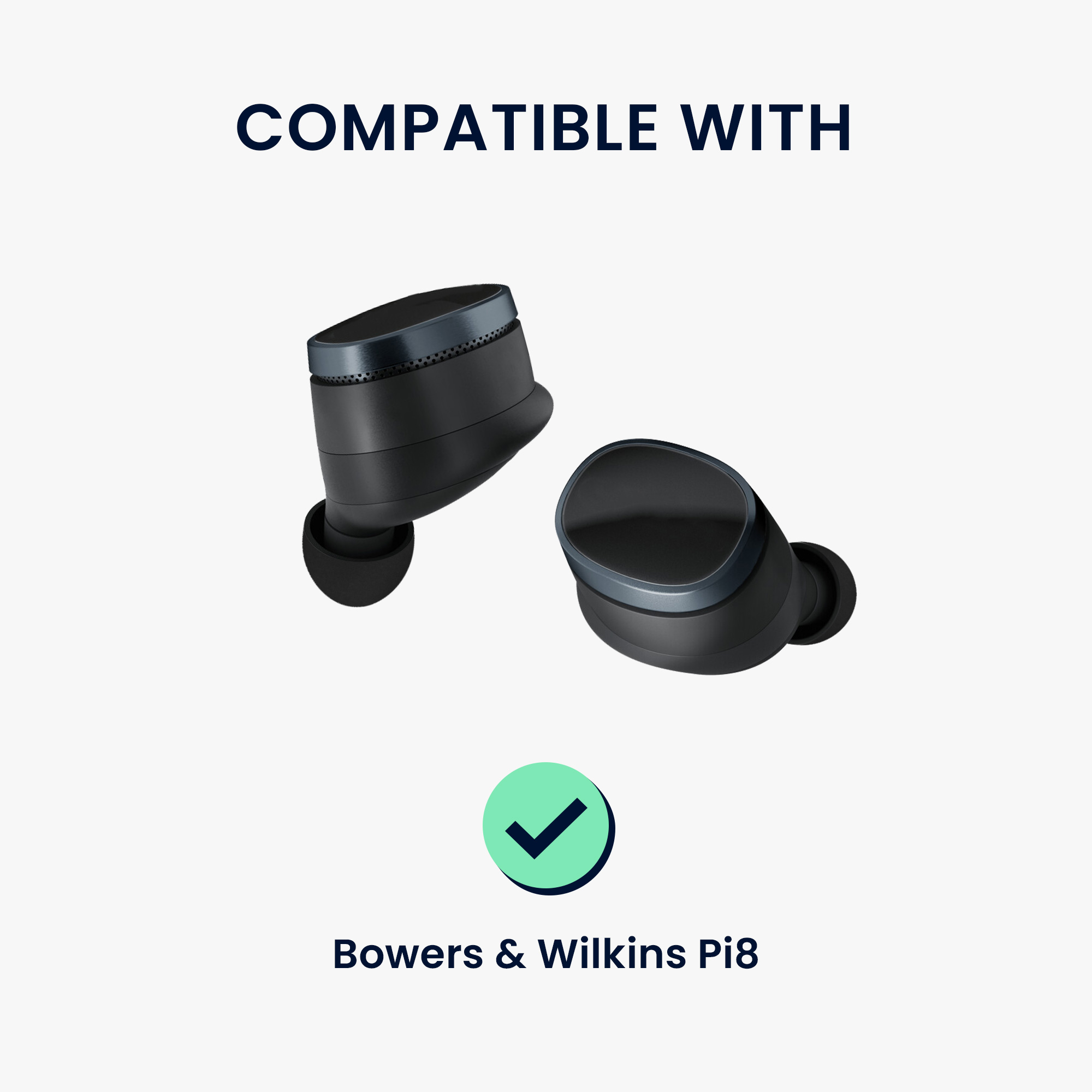 Náhradní špunty do sluchátek Bowers & Wilkins Pi8 kwmobile - černá