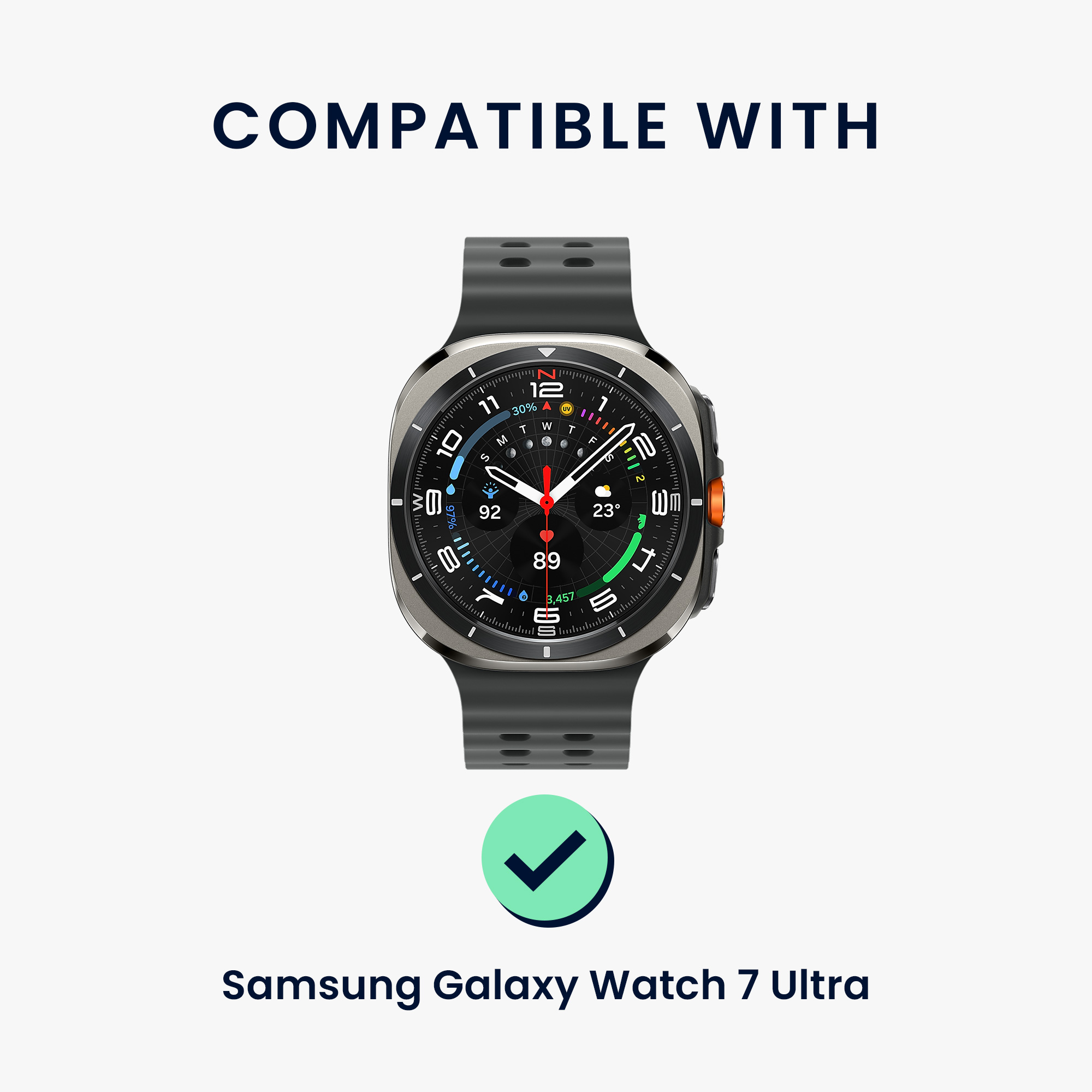 2x Ochranné sklo na hodinky Galaxy Watch 7 Ultra kwmobile transparentní