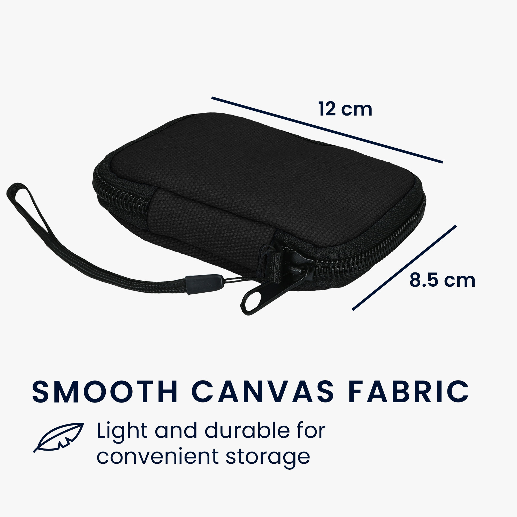 Pouzdro na sluchátka kwmobile pro in-ear Headphones - černá