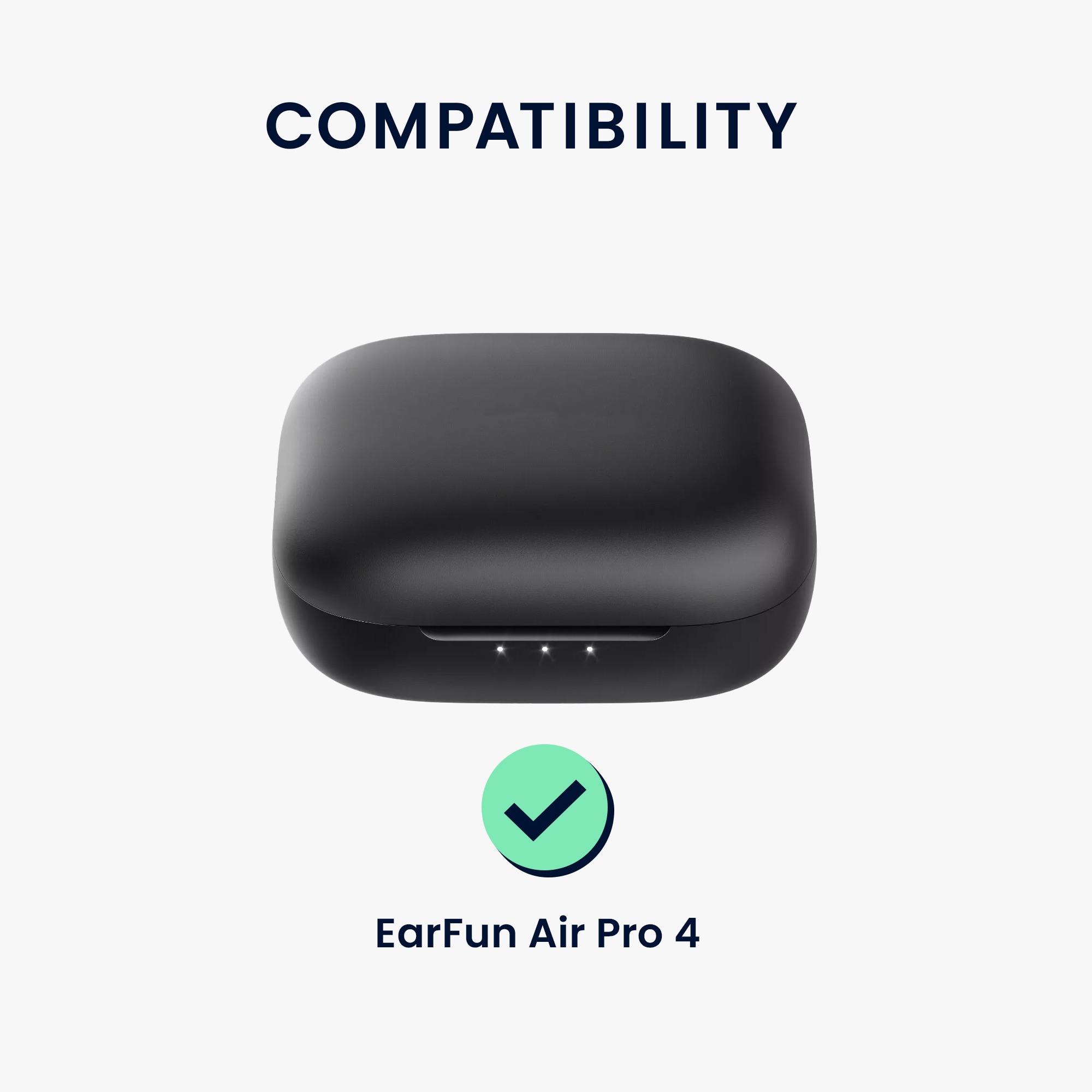 Obal pro EarFun Air Pro 4 kwmobile s karabinou silikonové - černá