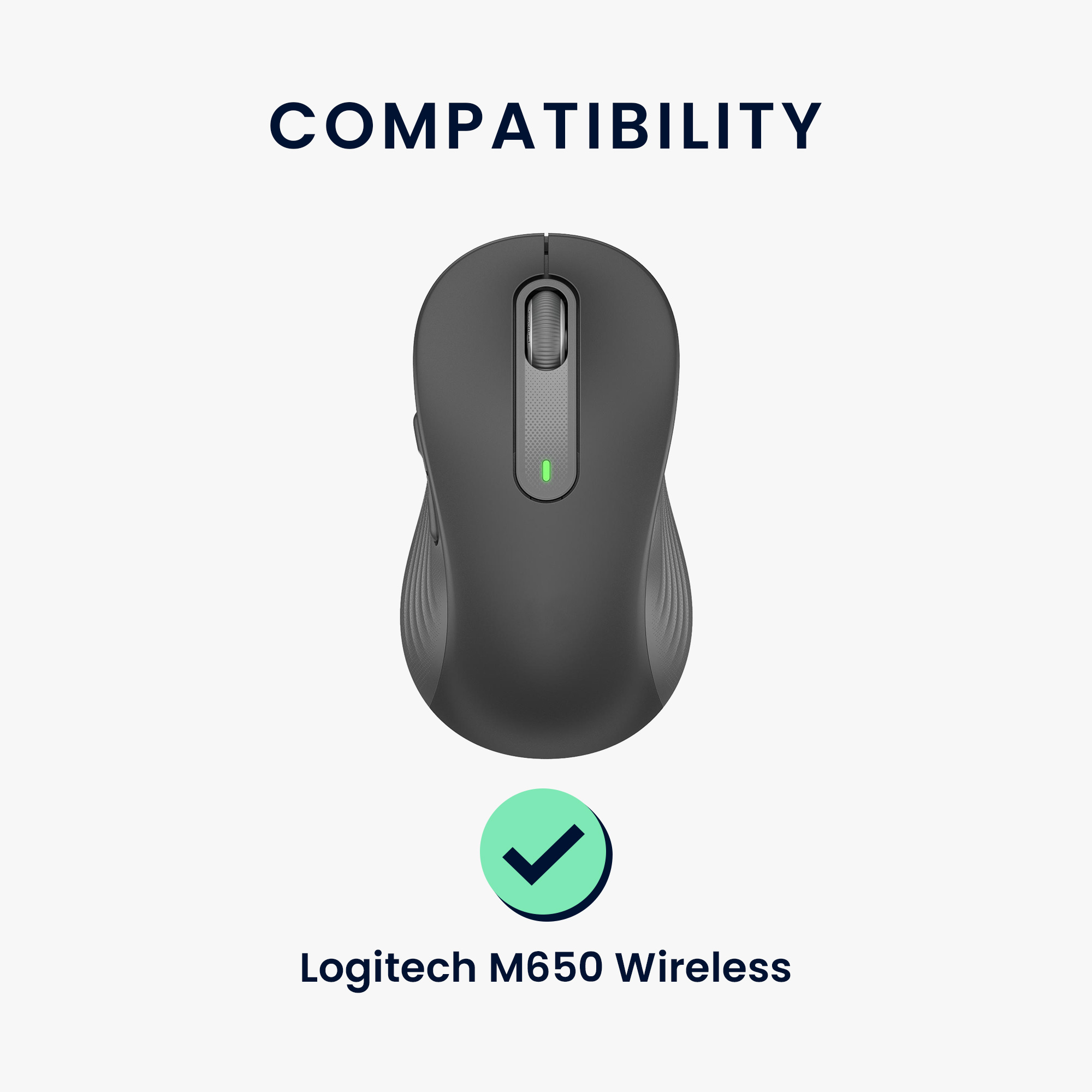 Náhradní nožičky na myš pro Logitech M650 Wireless Computer Mouse Skates Sticker kwmobile - černá