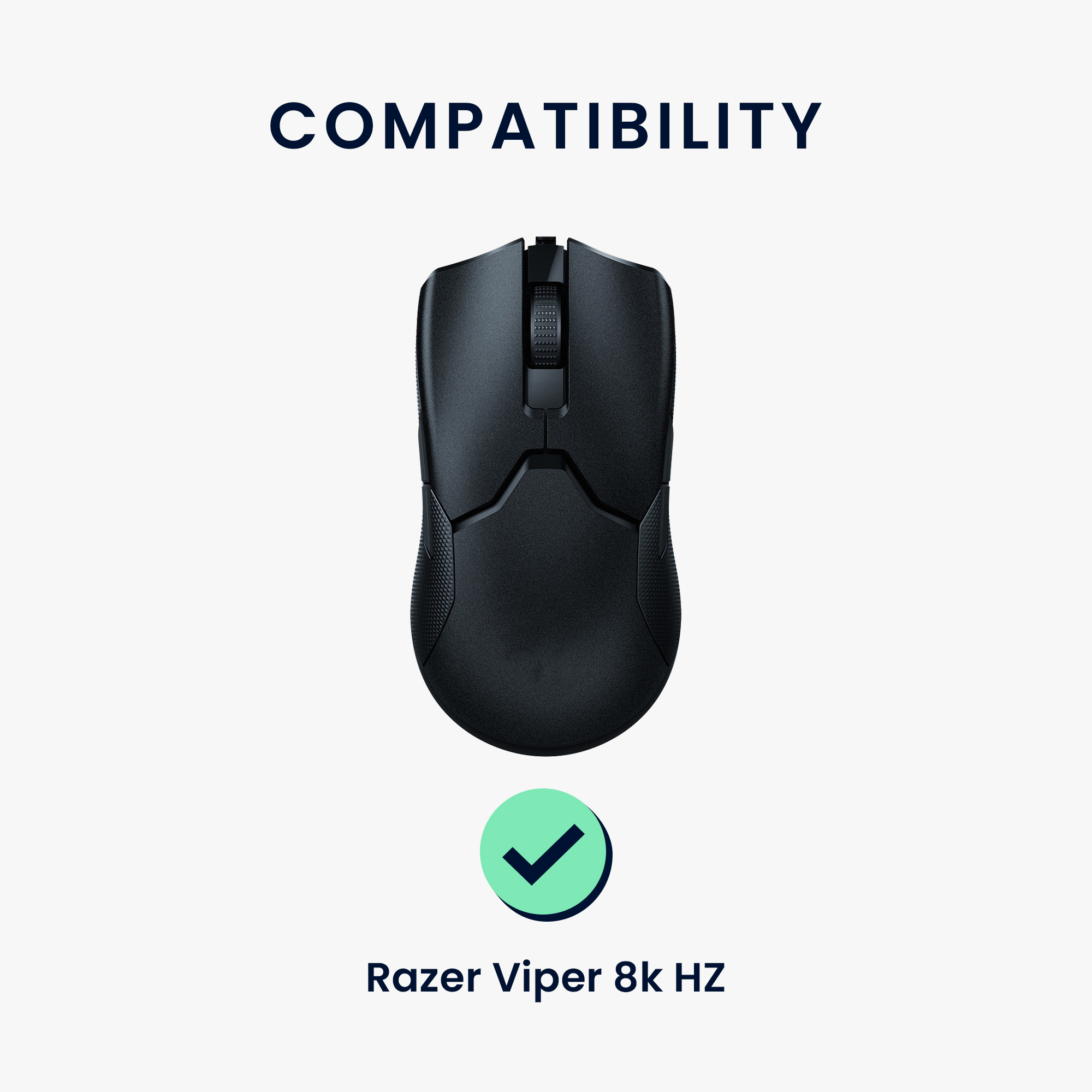 Náhradní nožičky na myš pro Razer Viper 8k HZ Computer Mouse Skates Sticker kwmobile - černá