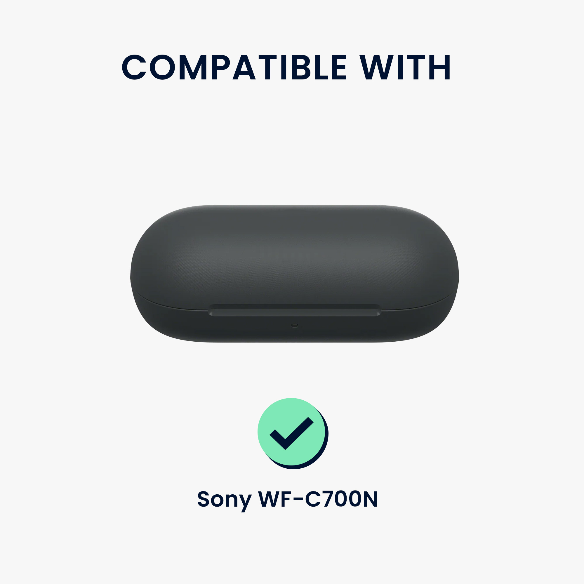 Pouzdro na sluchátka kwmobile pro Sony WF-C700N, černá