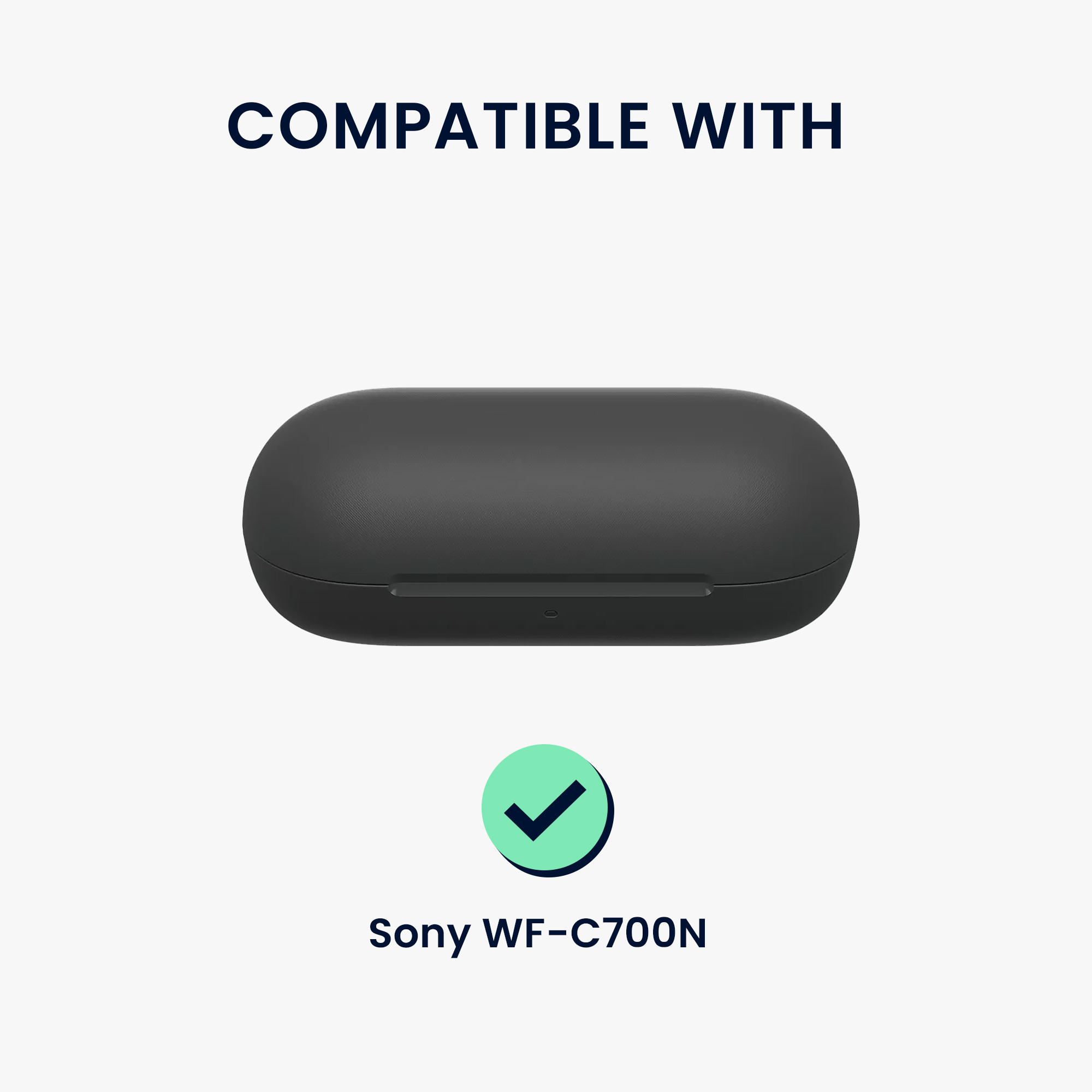 Pouzdro na sluchátka kwmobile pro Sony WF-C700N, matcha zelená