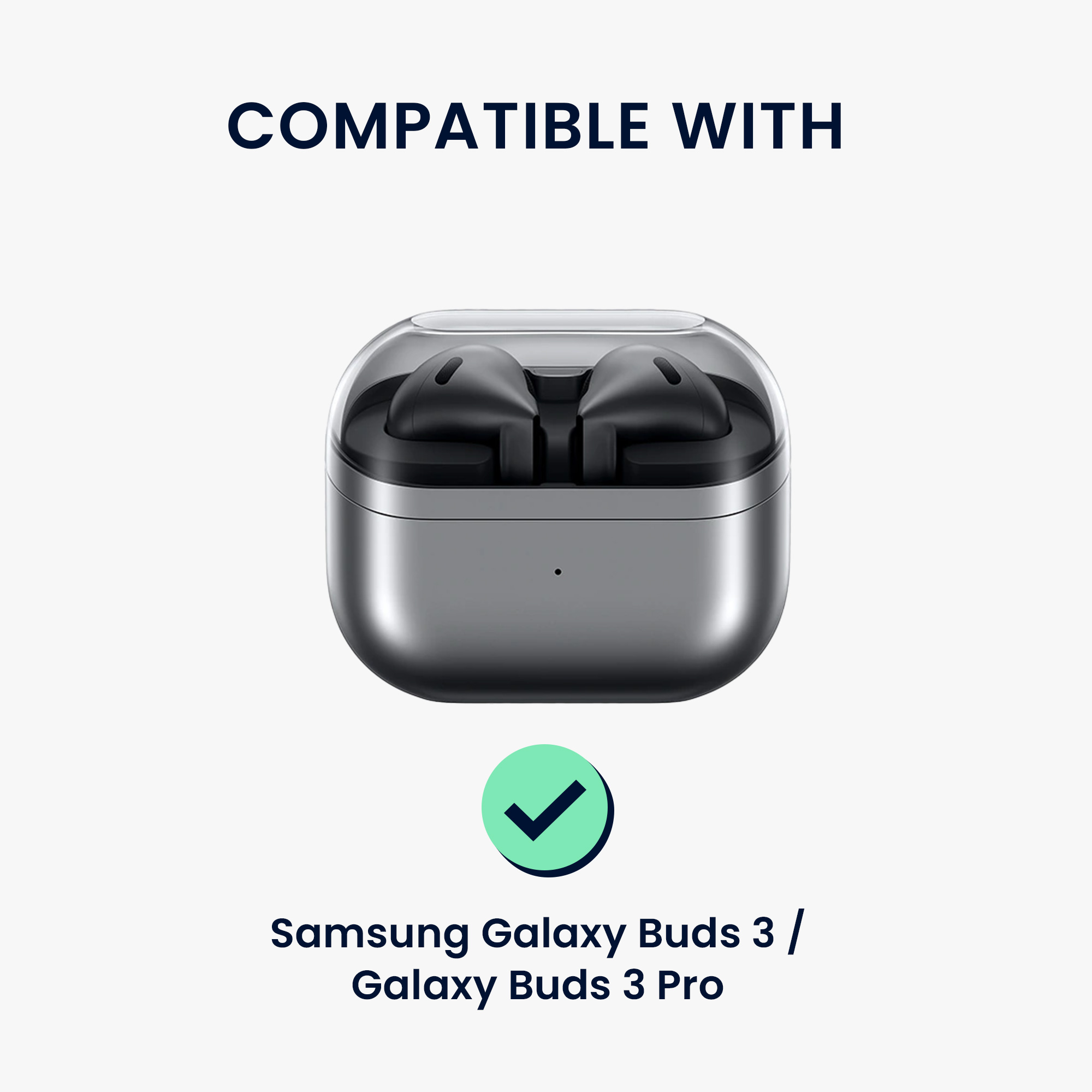 Kryt na sluchátka Samsung Galaxy Buds 3 / Galaxy Buds 3 Pro kwmobile TPU černý