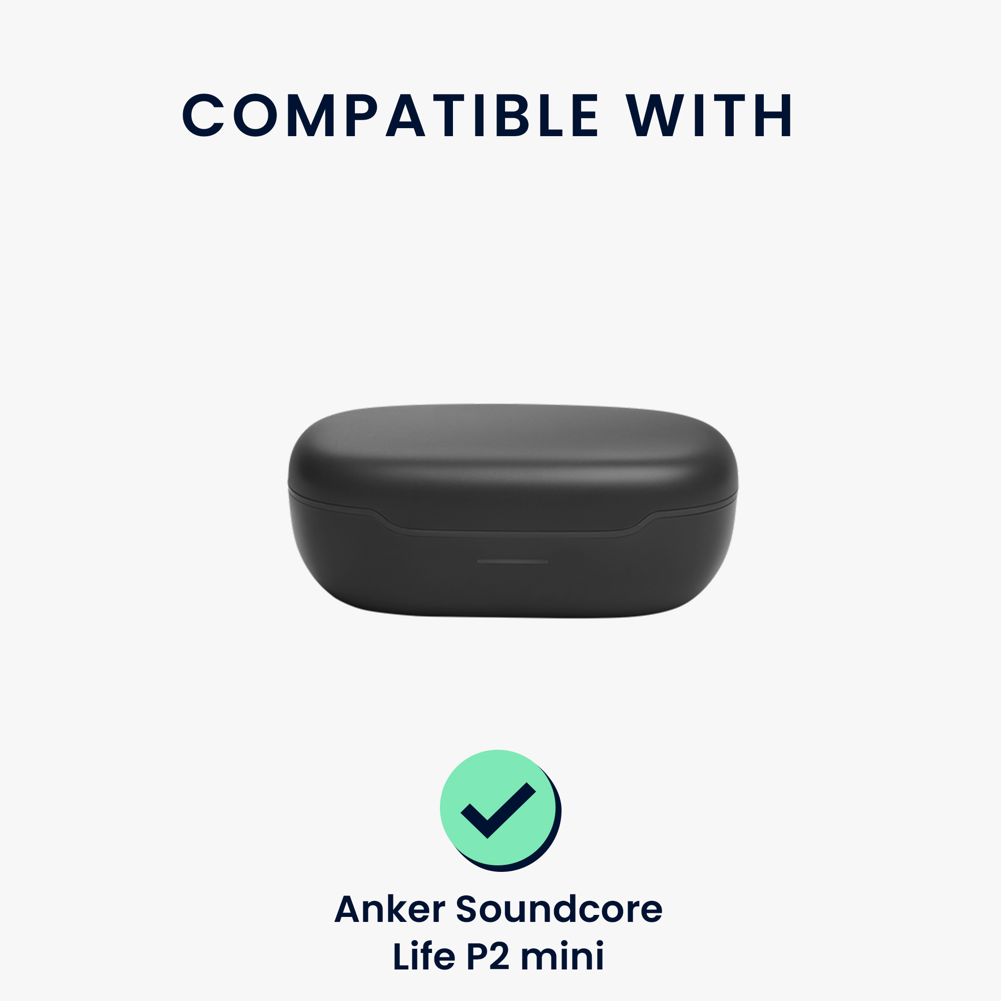 Pouzdro kwmobile pro Anker Soundcore Life P2 mini Case, Cover Embossed Pattern