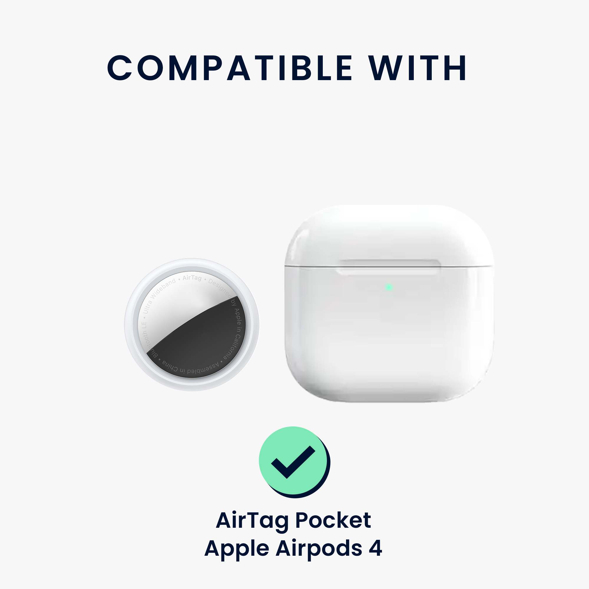 Obal pro Apple Airpods 4 kwmobile s karabinou silikonové - světle modrá