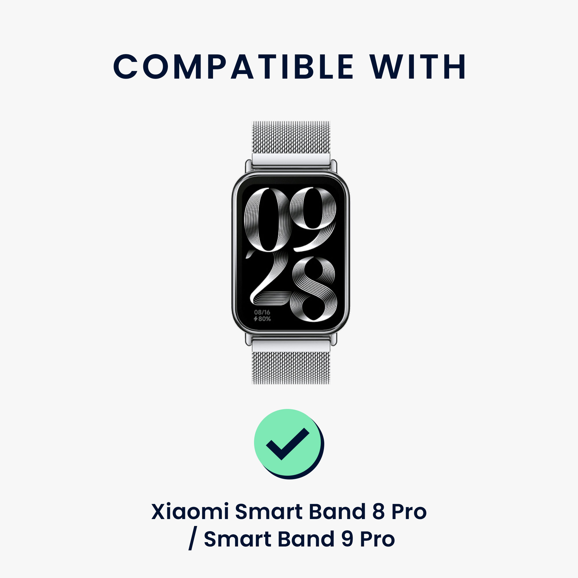 Řemínek pro Xiaomi Smart Band 8 Pro / Band 9 Pro / Redmi Watch 5 / Redmi Watch 4 kwmobile silikonové - bílá / oranžová