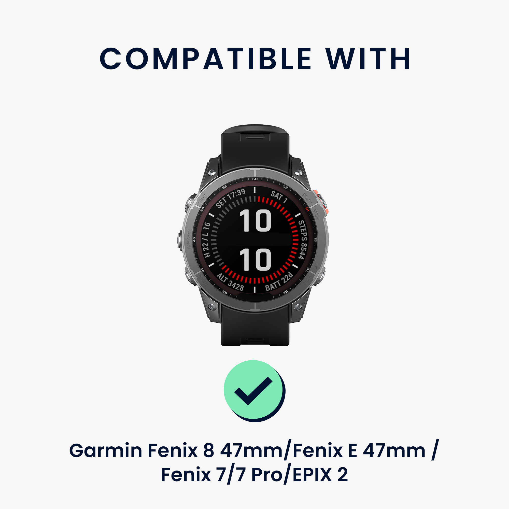 Magnetický řemínek Garmin Fenix kwmobile černé