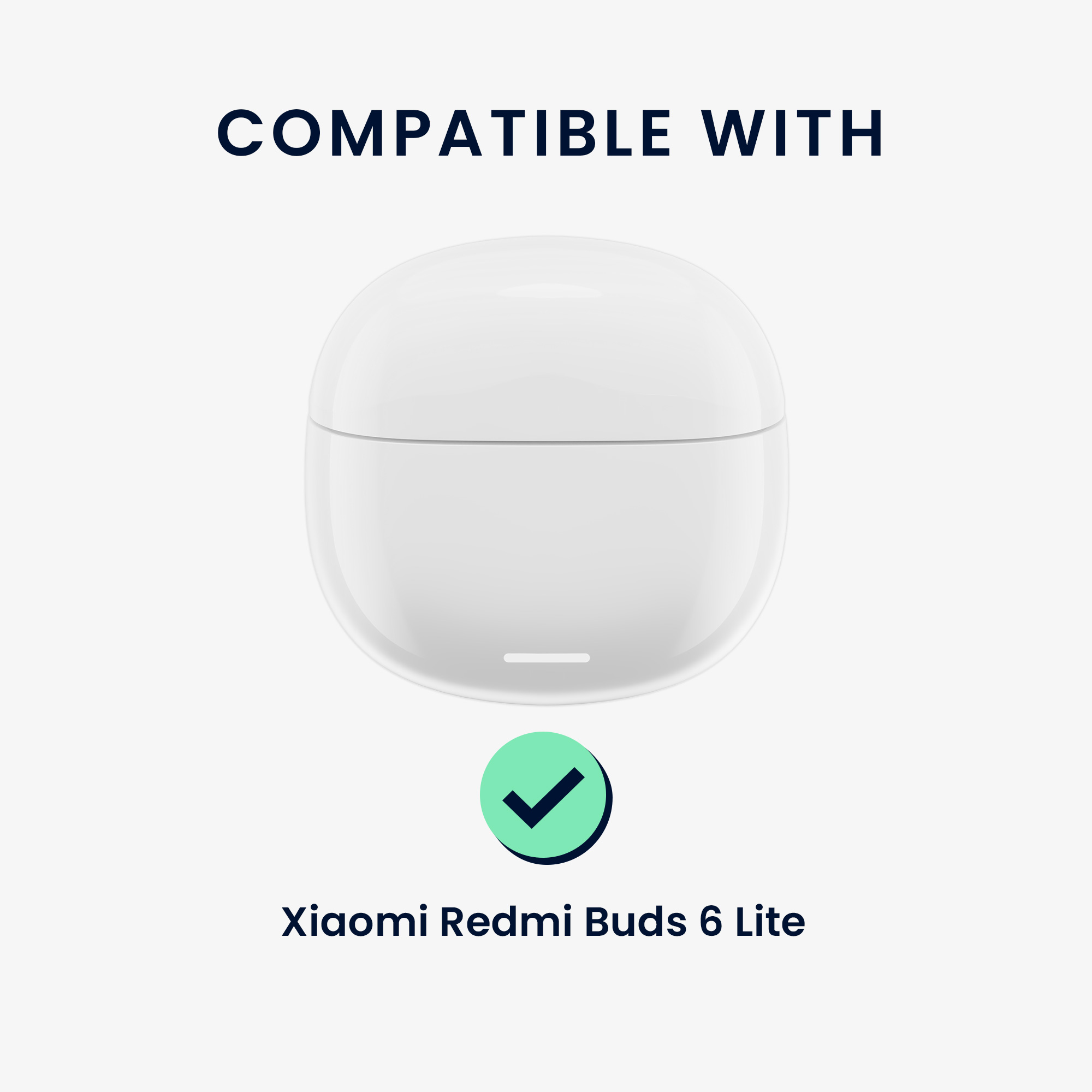Silikonový obal nabíjecí pouzdro sluchátka Xiaomi Redmi Buds 6 Lite průhledná kwmobile