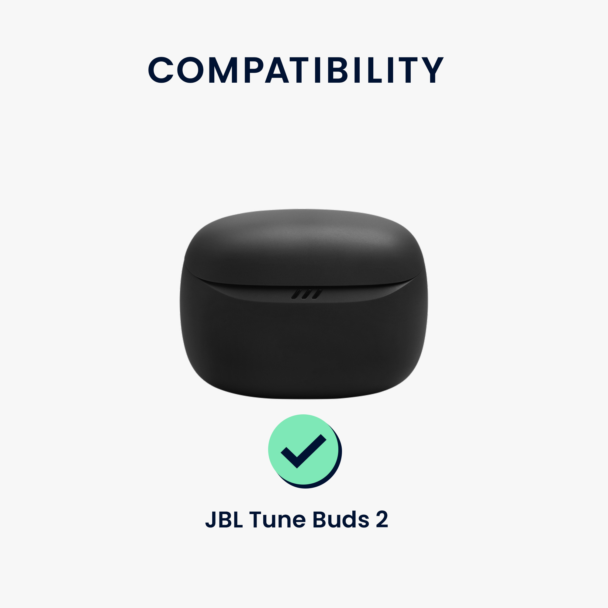 Pouzdro na sluchátka kwmobile pro JBL Tune Buds 2 - černá