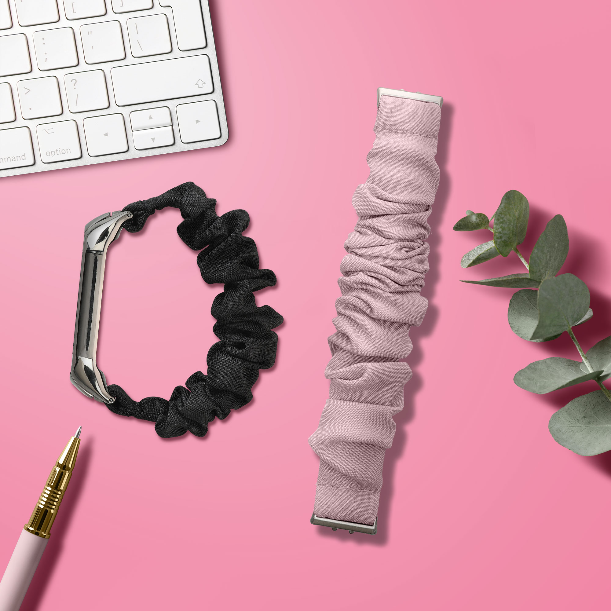 Scrunchie řemínek na chytré hodinky Samsung Galaxy Fit 3 kwmobile levandulový