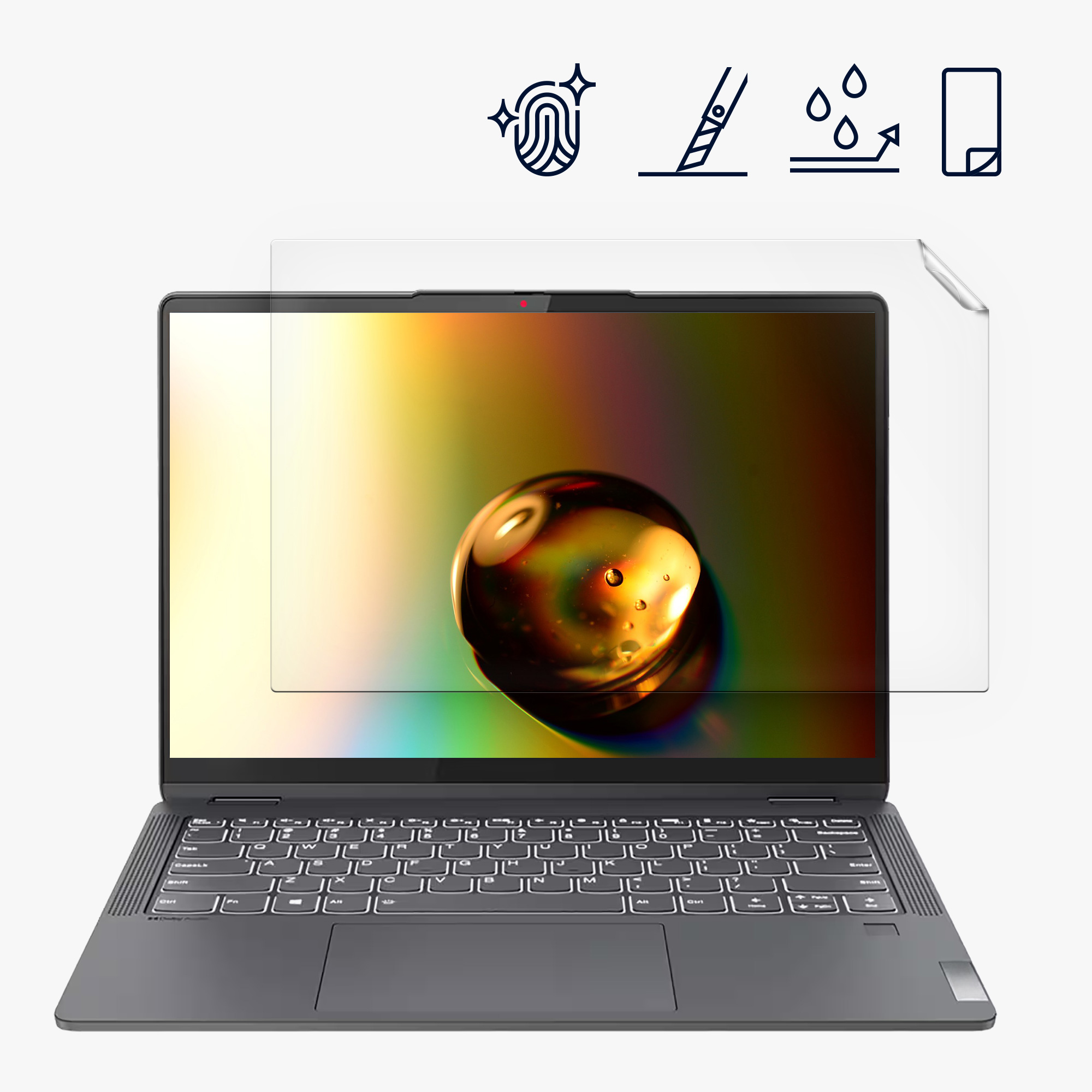 Ochranná fólie na notebook kwmobile pro Lenovo IdeaPad Flex 5 14" Inch - matná