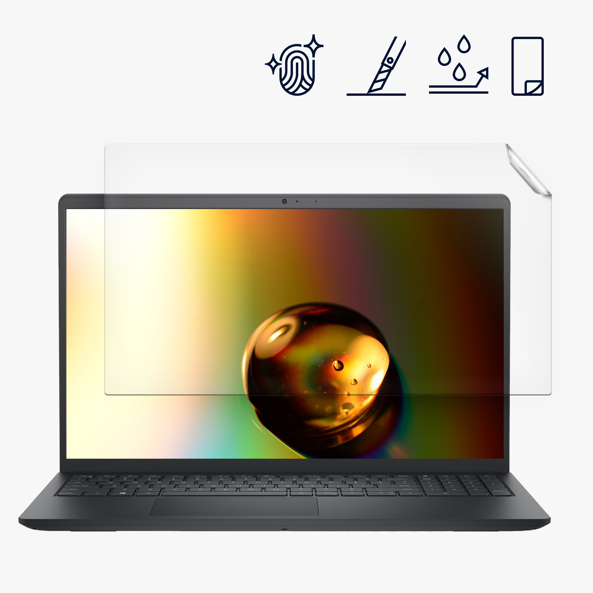 Ochranná fólie kwmobile Dell Inspiron 15 3520 15.6″ Inch - matná