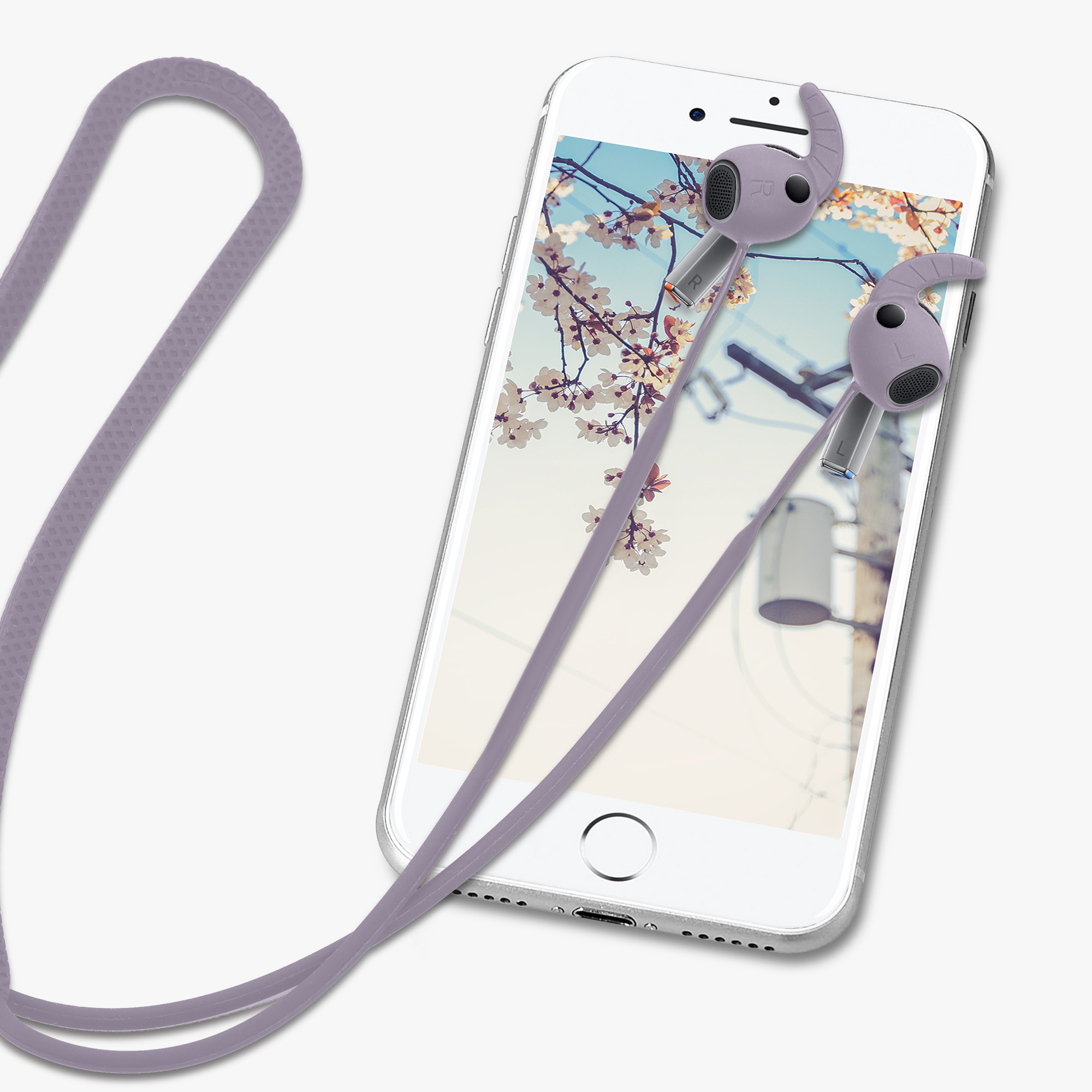 Šňůrka na sluchátka Samsung Galaxy Buds 3 Pro kwmobile levandulový
