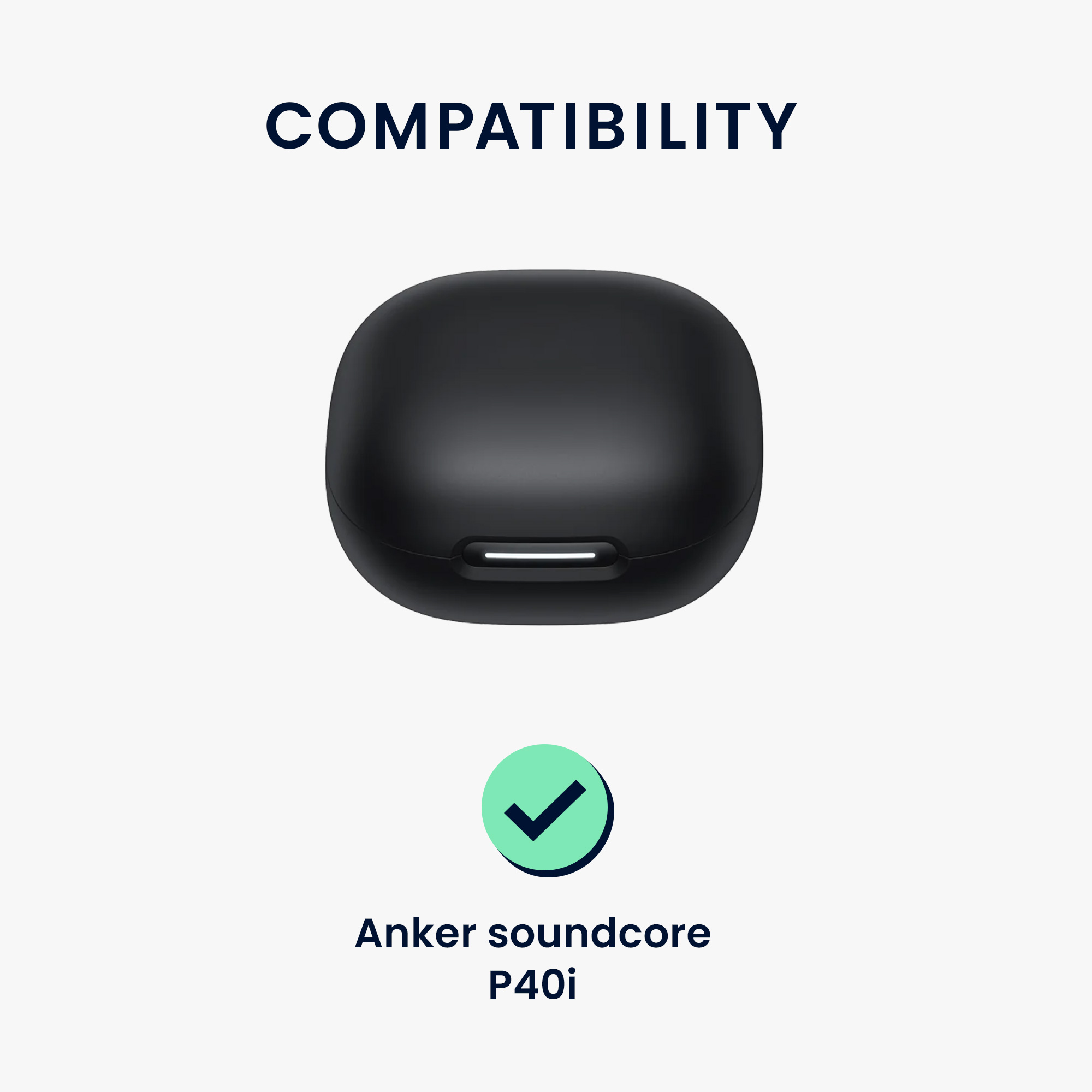 Pouzdro kwmobile pro Anker soundcore P40i Case, bílá / černá