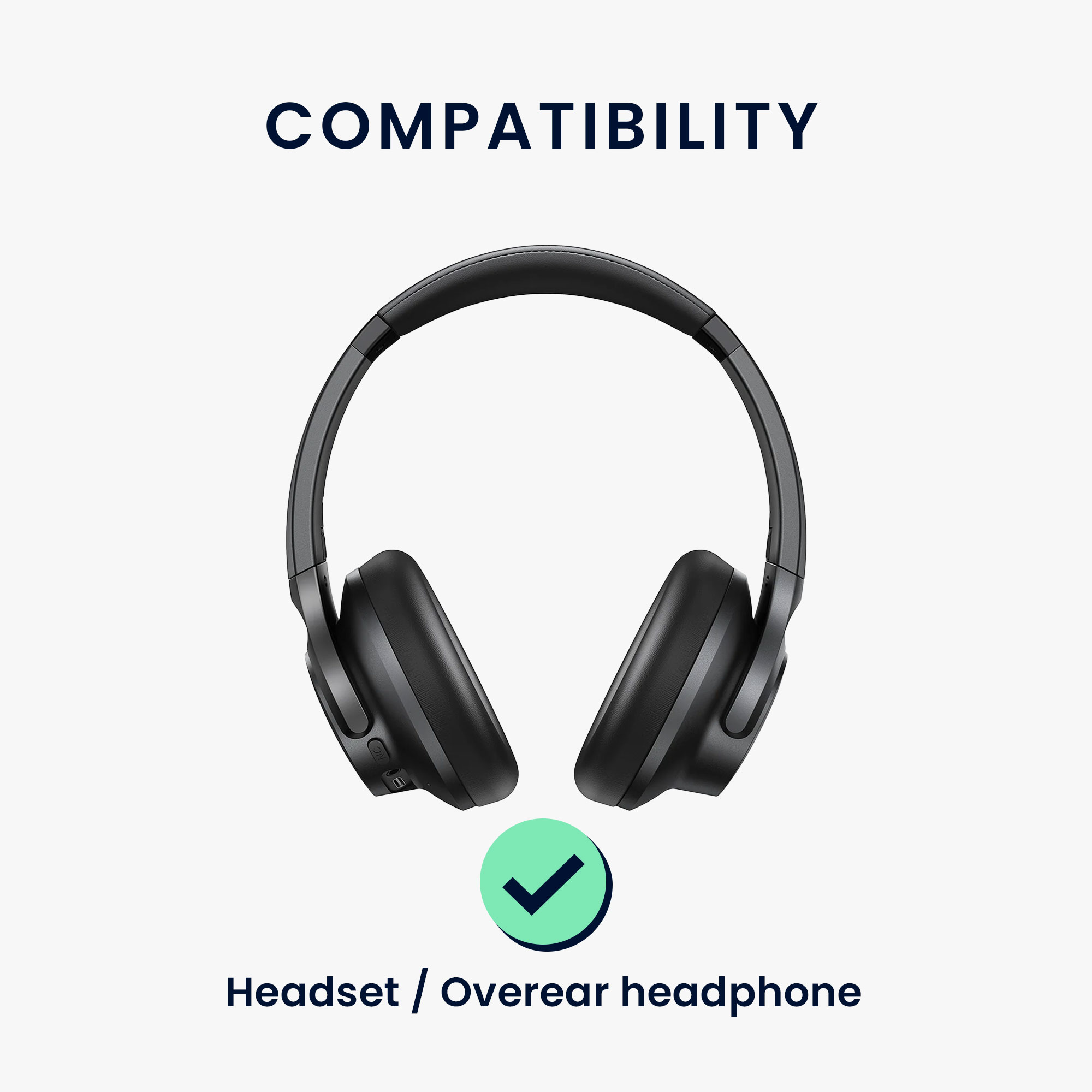 Pouzdro na sluchátka kwmobile pro Headset / Overear headphone - Over-Ea… - Soft Travel Carry Bag Black