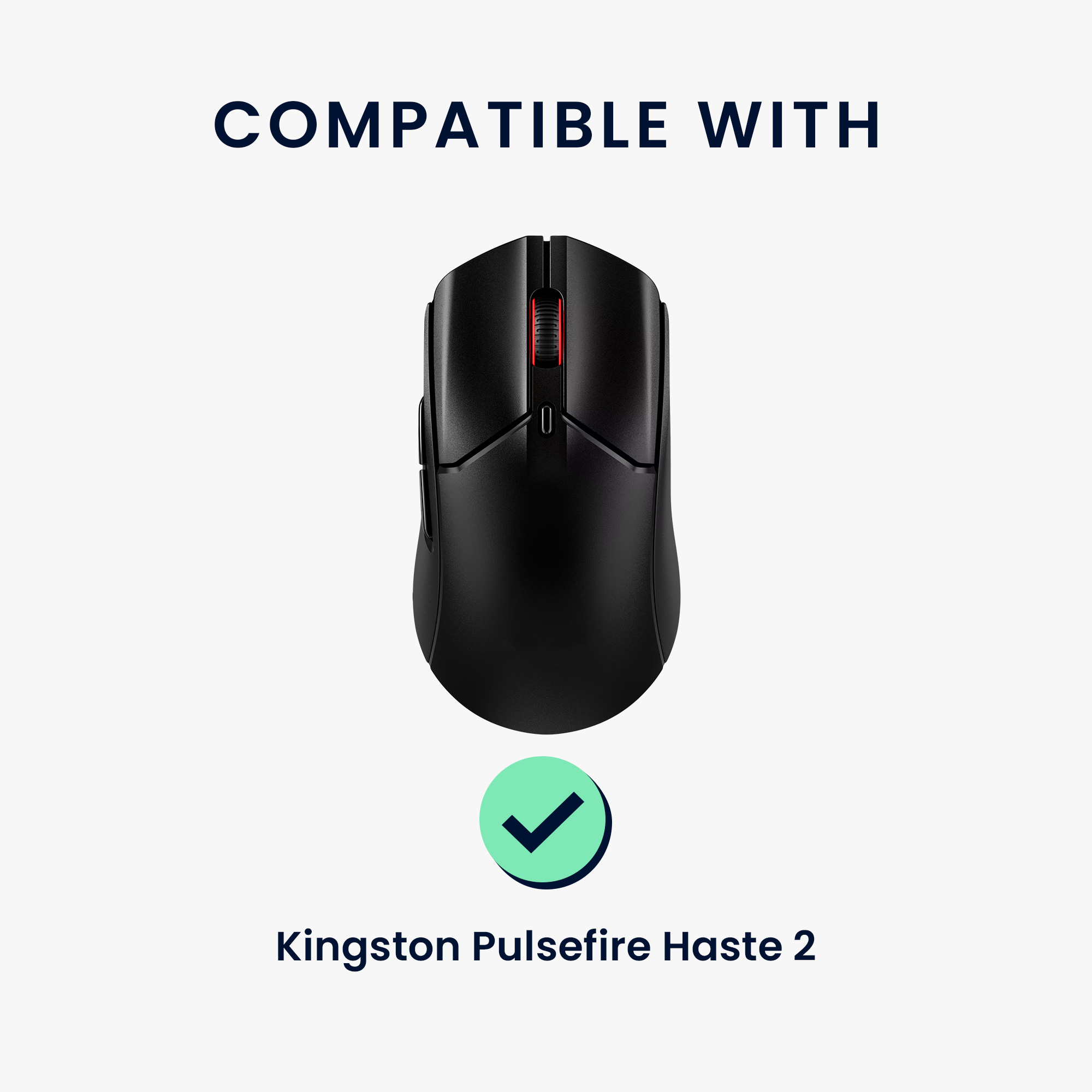 Grip tape myš Kingston Pulsefire Haste 2 protiskluzová černá kwmobile