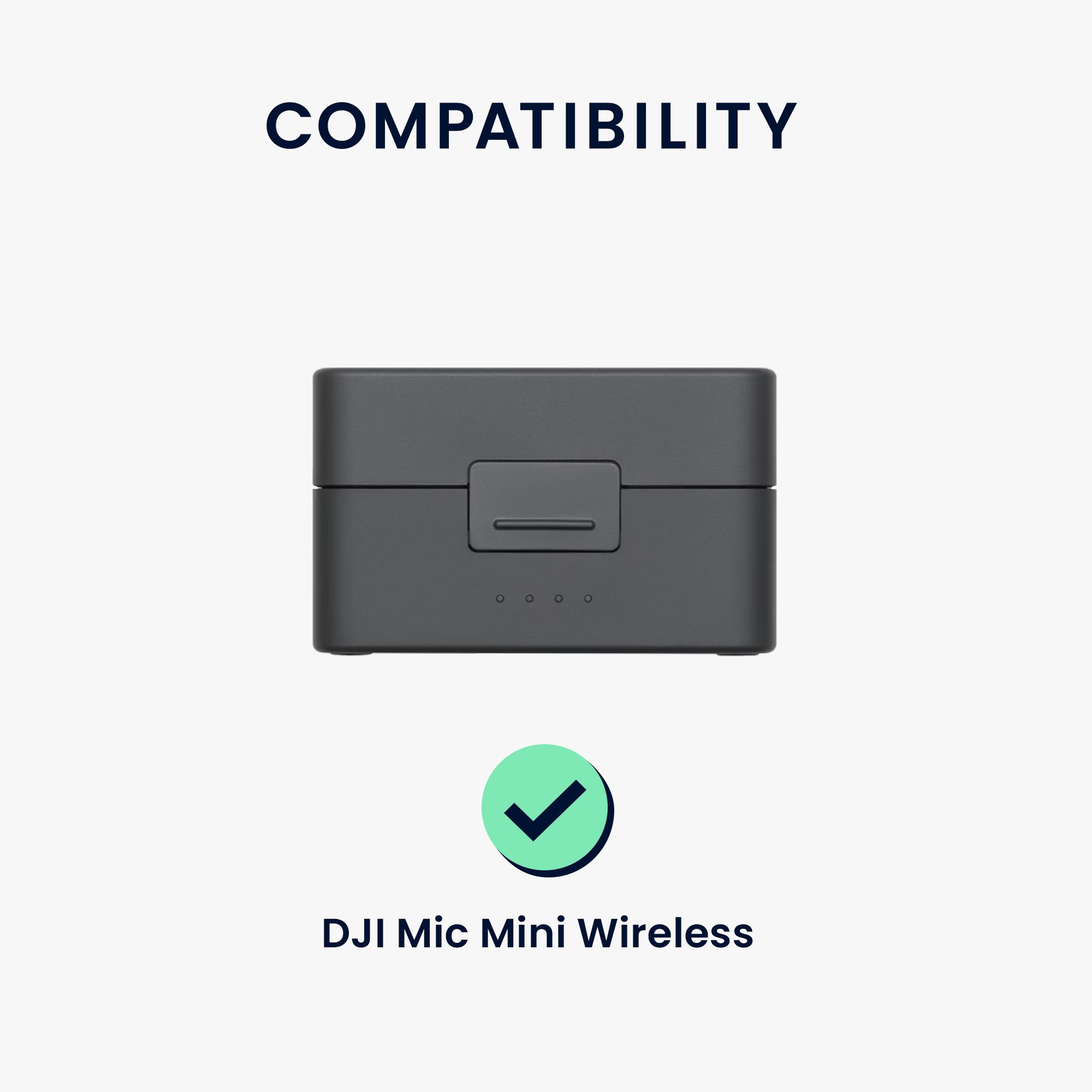 Pouzdro na sluchátka kwmobile pro DJI Mic Mini Wireless - Černá