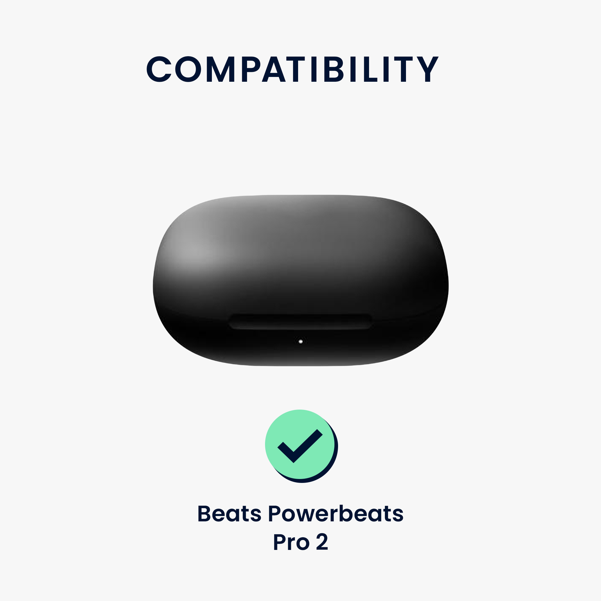 Silikonový obal nabíjecí pouzdro sluchátka Beats Powerbeats Pro 2 černá kwmobile