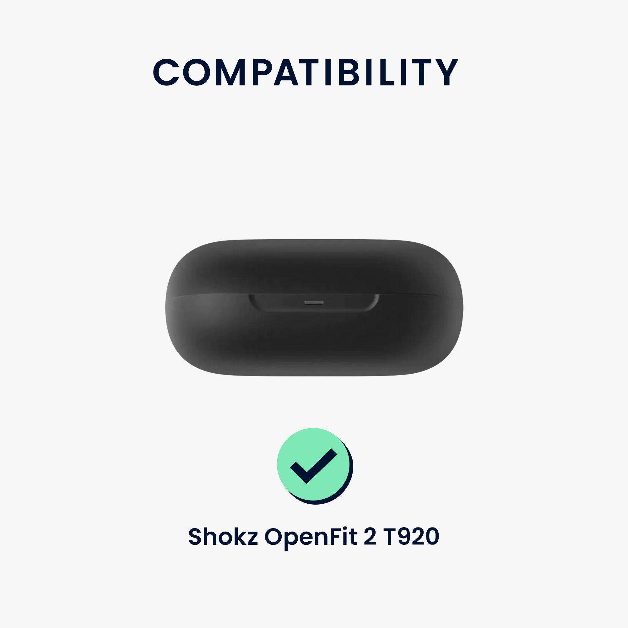 Pouzdro na sluchátka kwmobile pro Shokz OpenFit 2 T920, černá