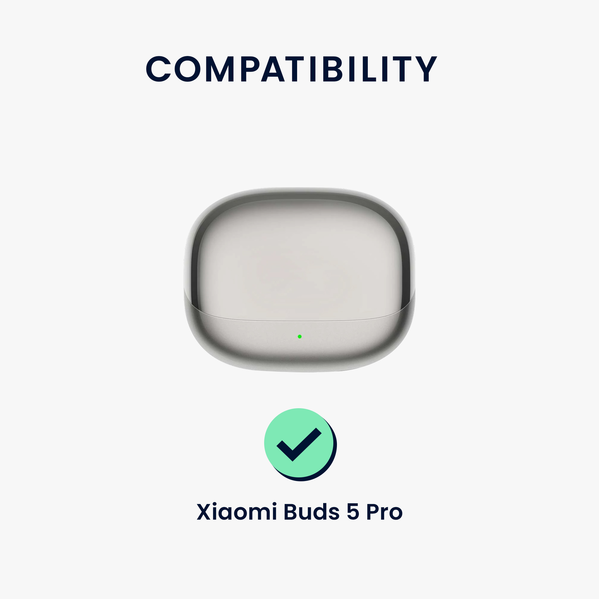 Silikonové pouzdro na sluchátka Xiaomi Buds 5 Pro světle modré