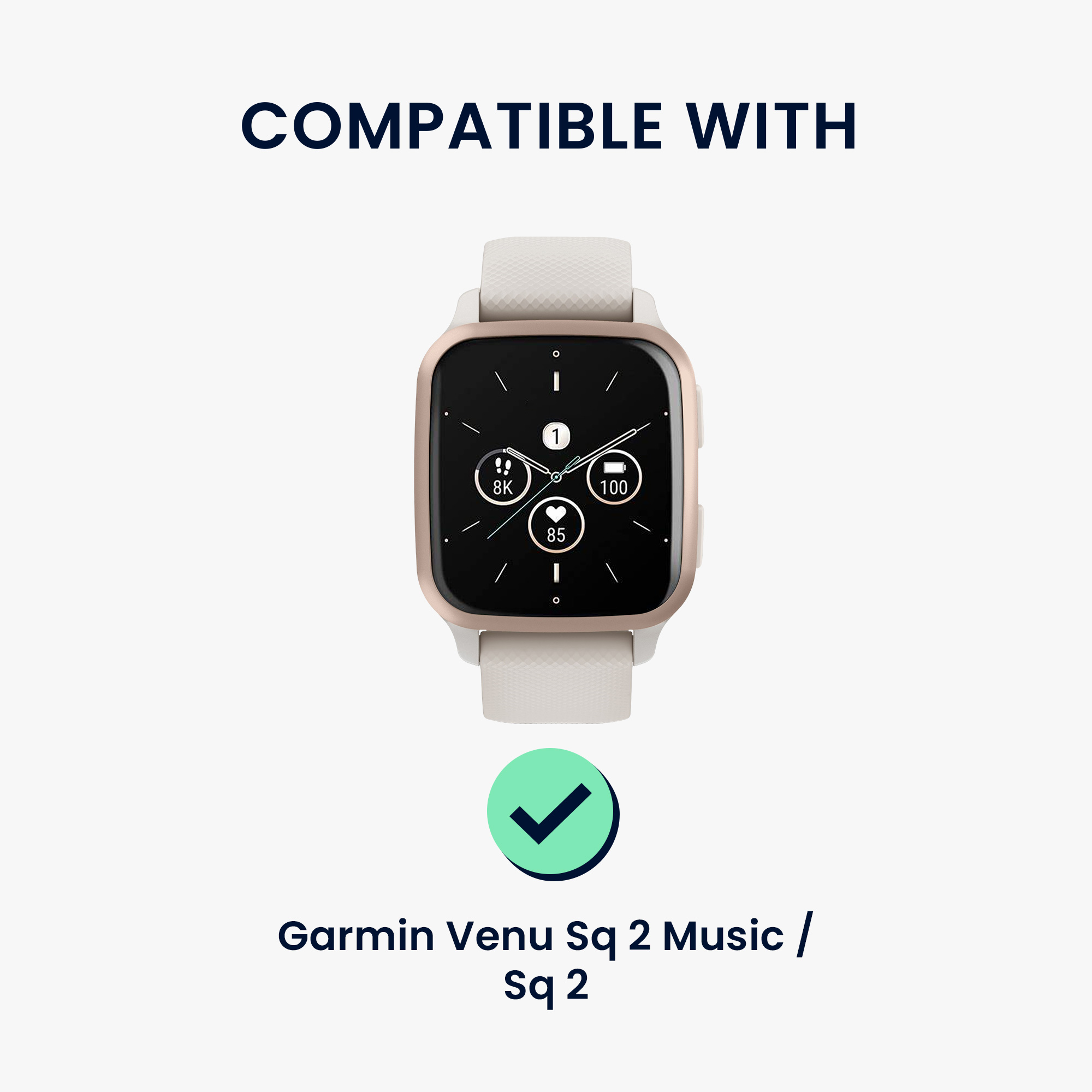 Řemínek kwmobile pro Garmin Venu Sq 2 Music / Sq 2 / Vivoactive 6 / Vivoactive 5
