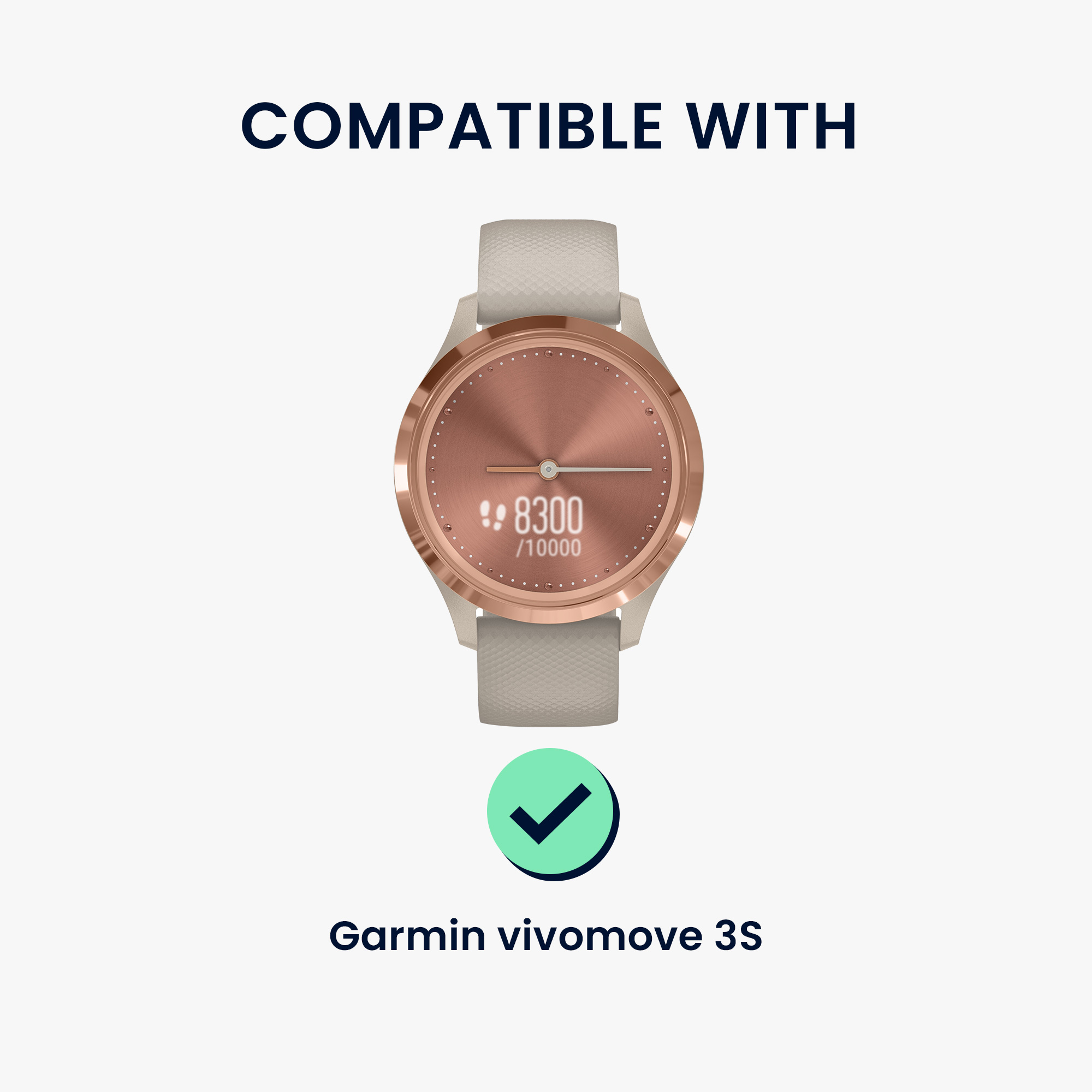 Řemínek kwmobile pro Garmin vivomove 3S / vivoactive 4S - 21.6 cm