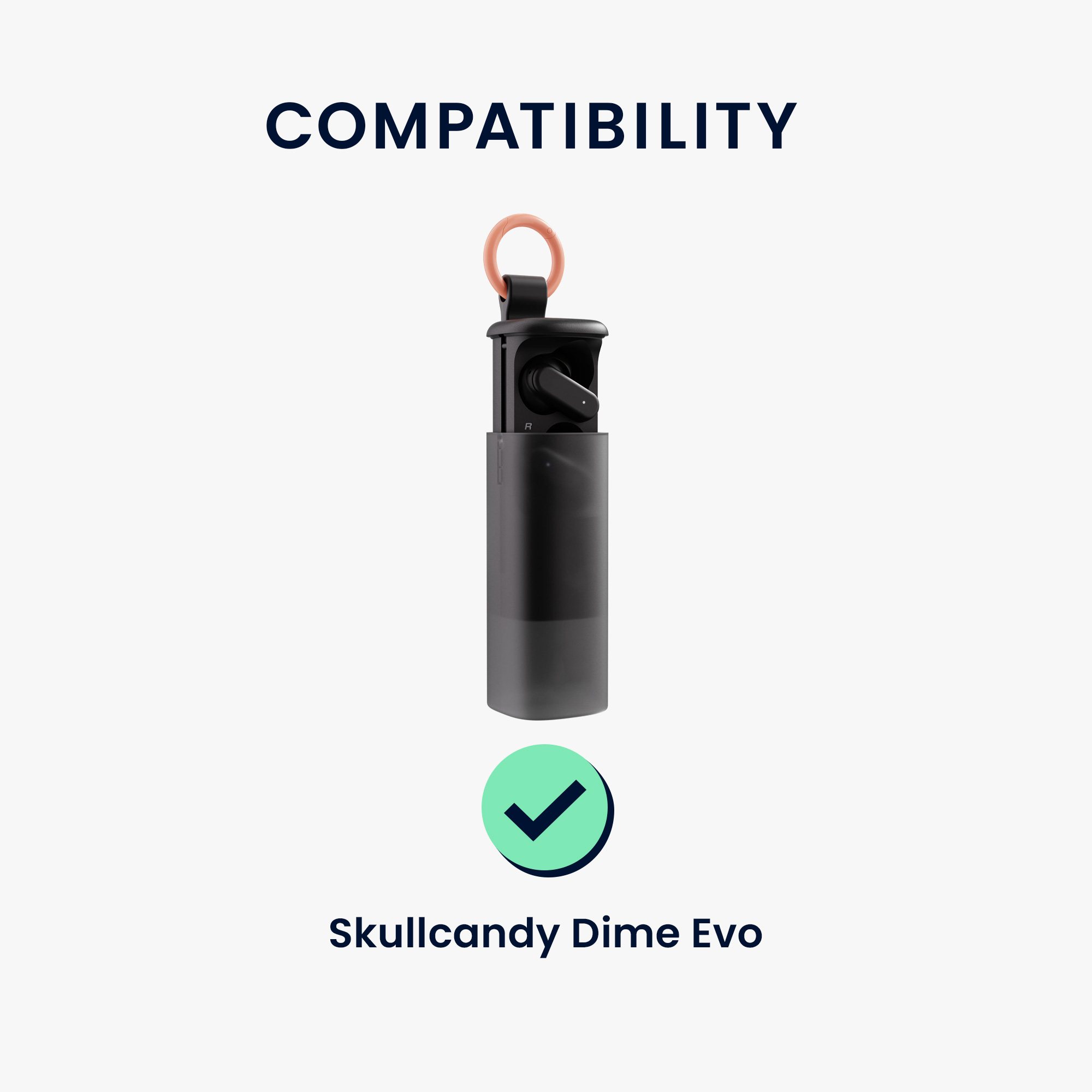 Silikonové pouzdro na sluchátka Skullcandy Dime Evo černý