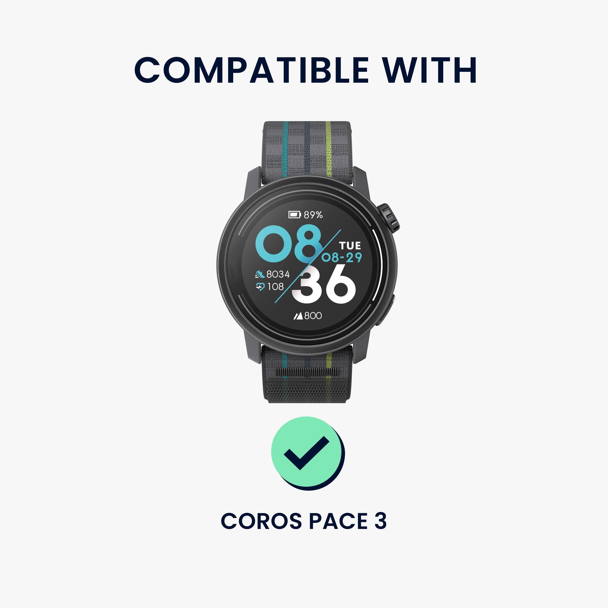 Ochranný kryt na chytré hodinky COROS PACE 3 kwmobile - černá