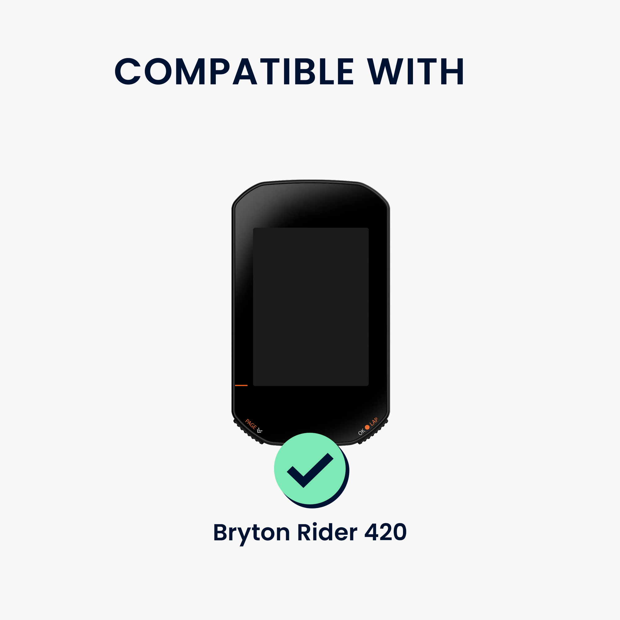 2x Ochranná fólie Bryton Rider 420 kwmobile - crystal clear pmma