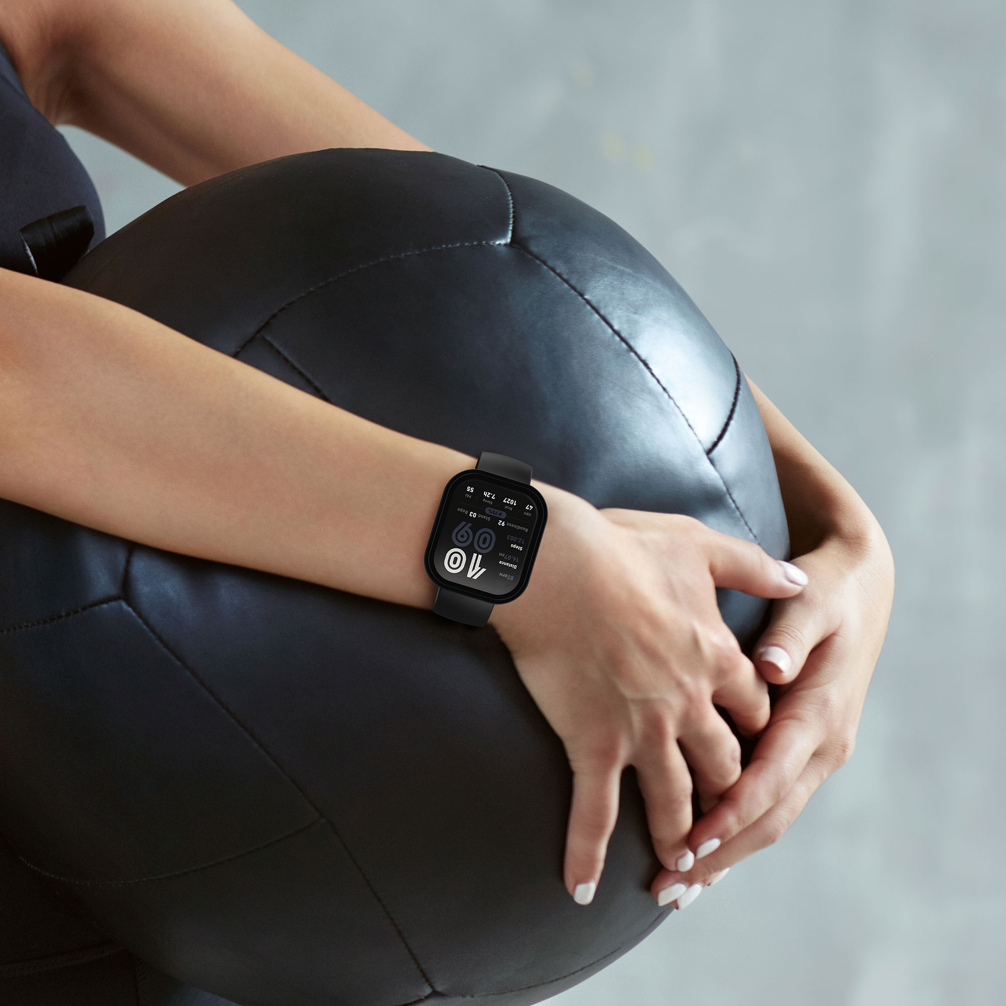 Sada 2 krytů s ochranou displeje pro Amazfit Bip 6 kwmobile - černá a stříbrná