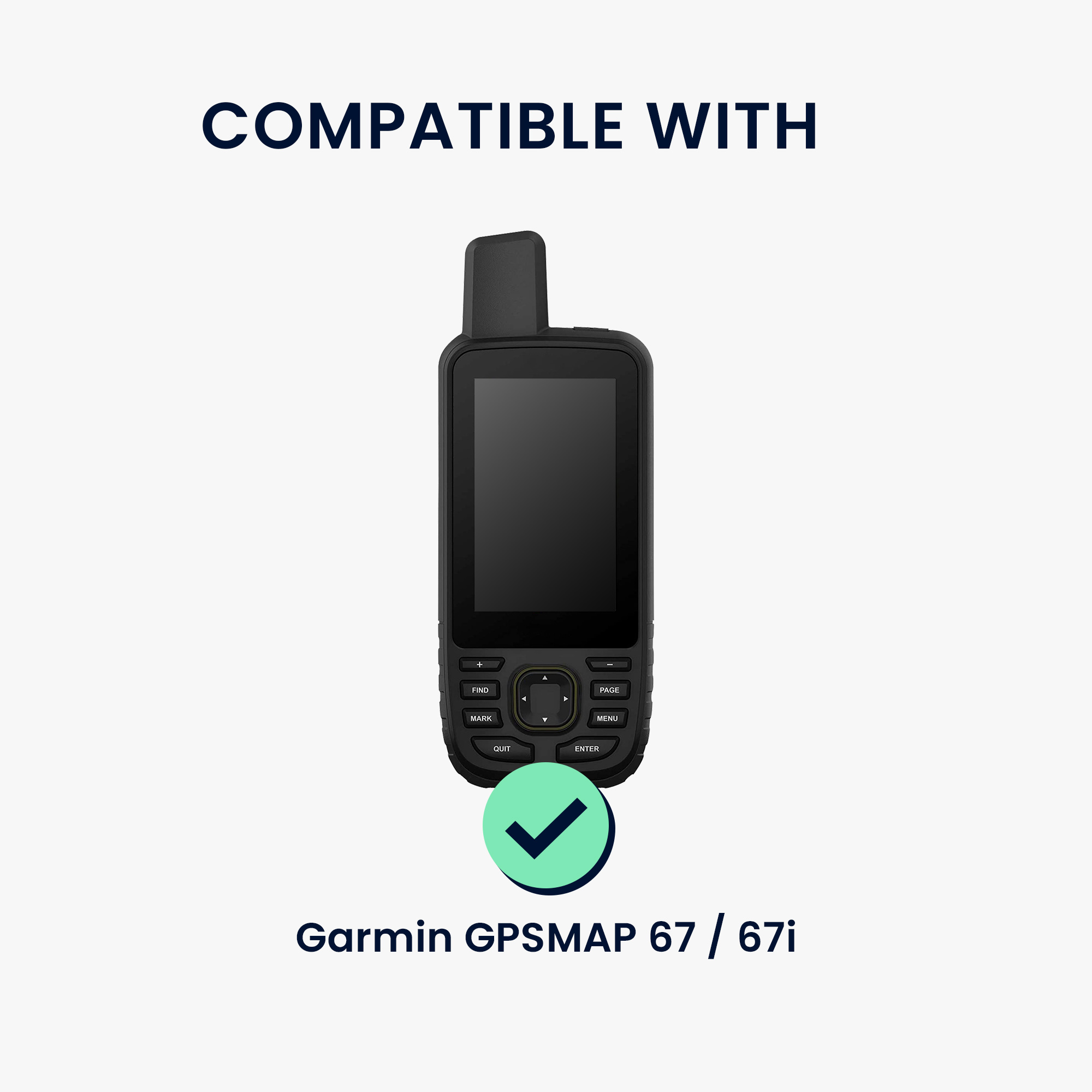 2x Ochranná fólie na GPS kwmobile pro Garmin GPSMAP 67 / 67i - čirá