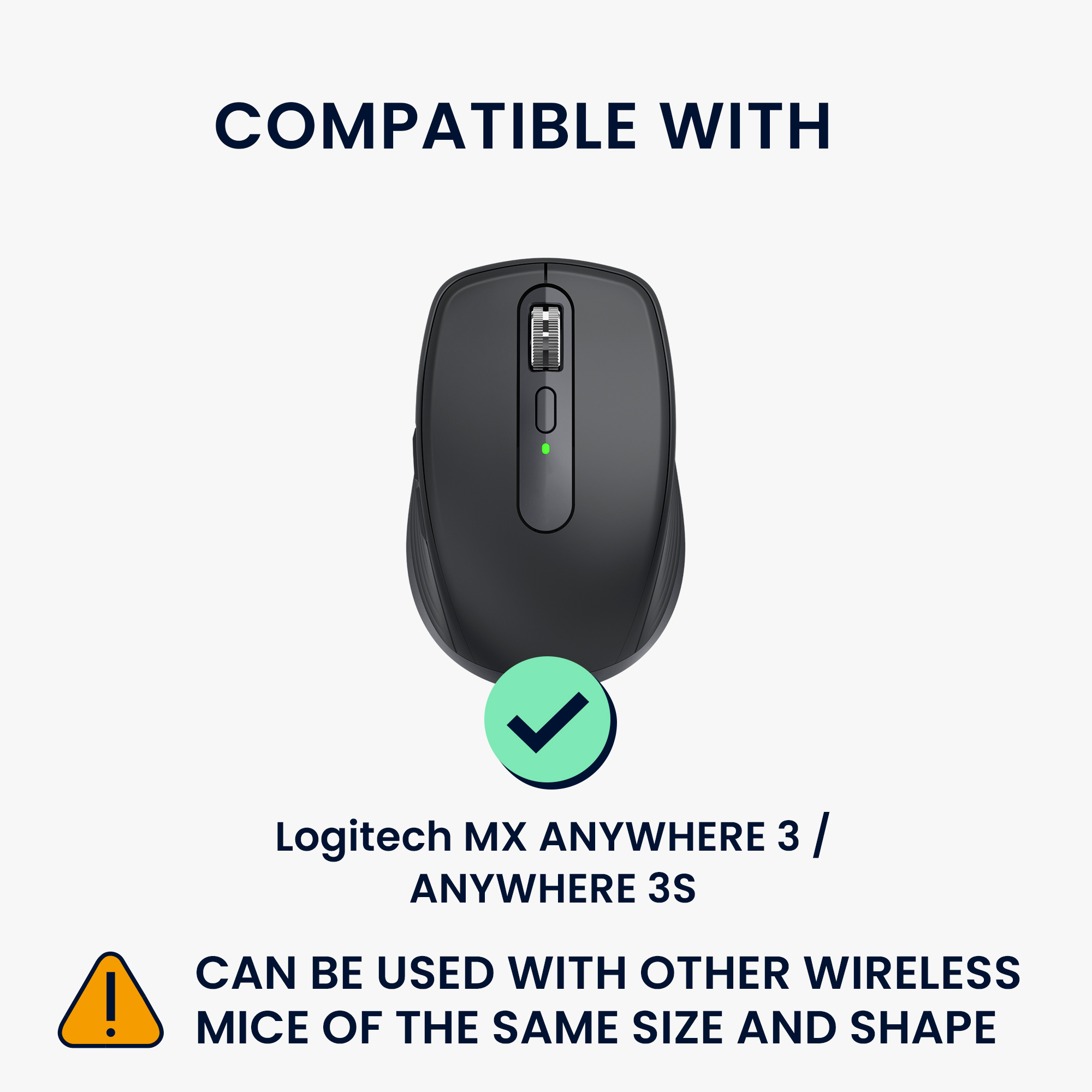 Pouzdro na myš pro Logitech MX ANYWHERE 3 / ANYWHERE 3S kwmobile neoprenové - tmavě starorůžová