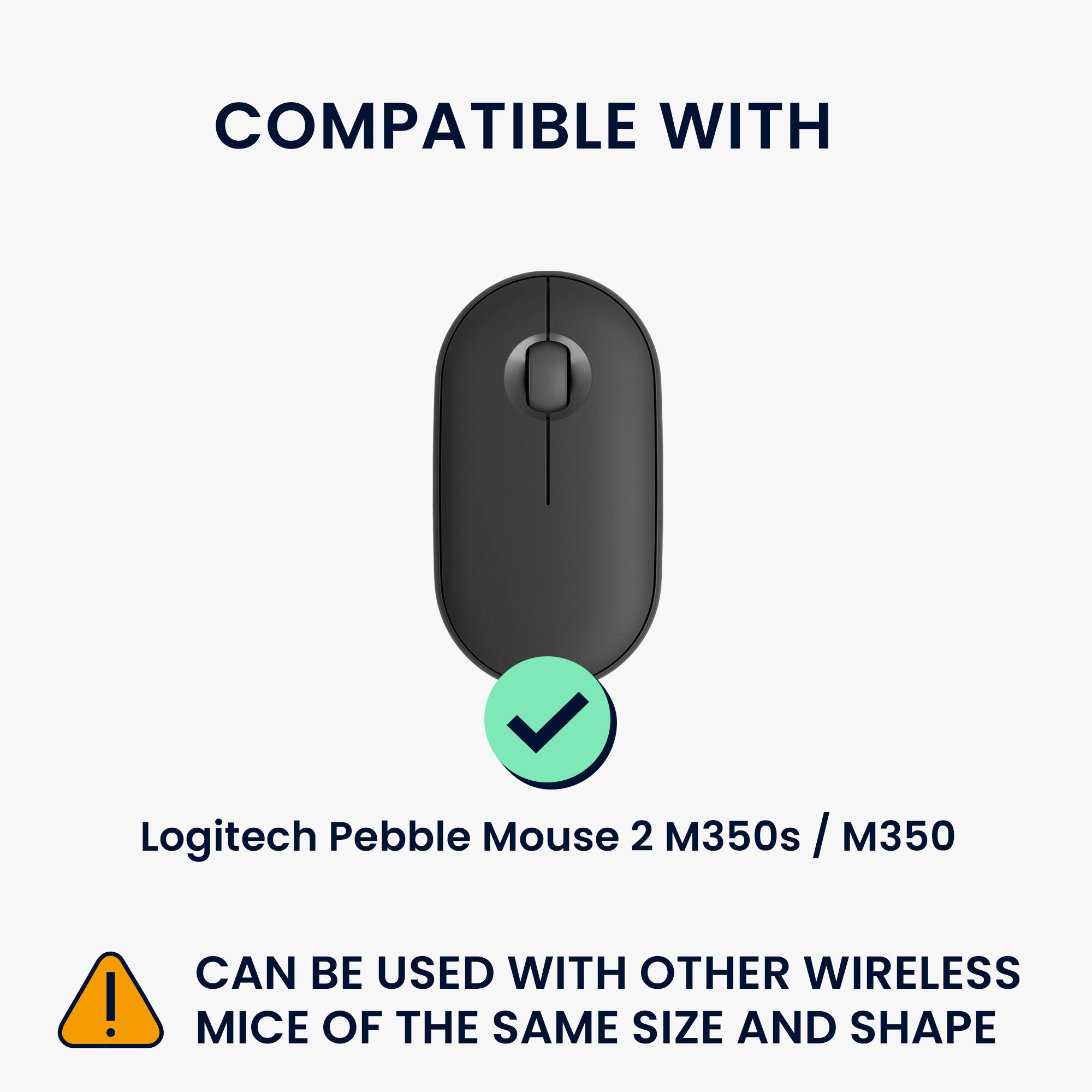 Pouzdro na myš pro Logitech Pebble Mouse 2 M350s / M350 kwmobile neoprenové - starorůžová