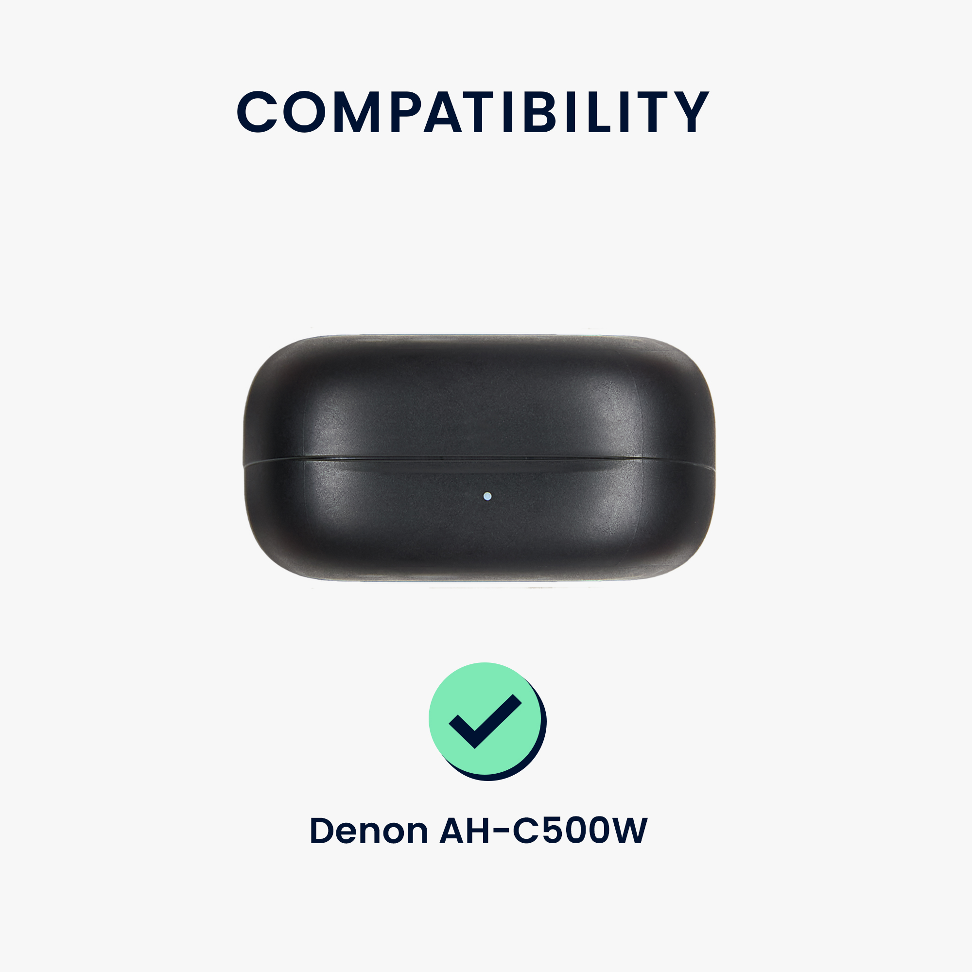 Silikonový kryt pouzdra Denon AH-C500W kwmobile s karabinou černá