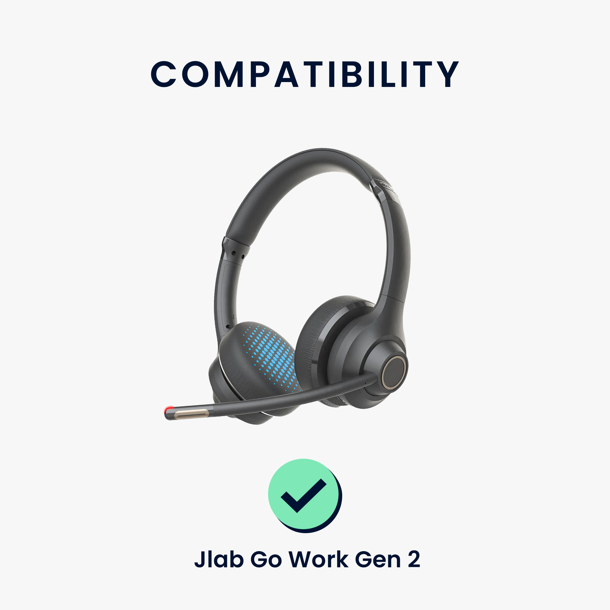 2x Náušníky na sluchátka kwmobile pro Jlab Go Work Gen 2 Ear Pads - černá