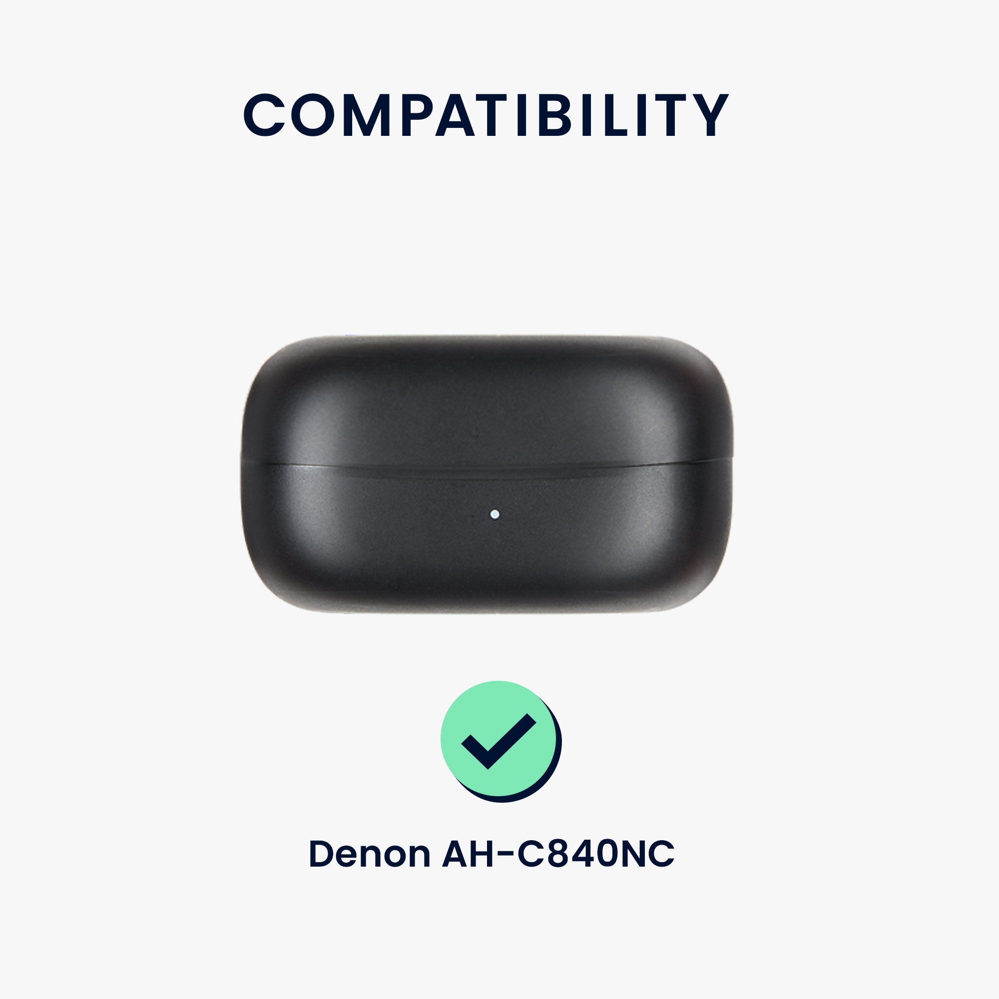 Silikonový kryt pouzdra Denon AH-C840NC kwmobile s karabinou černá