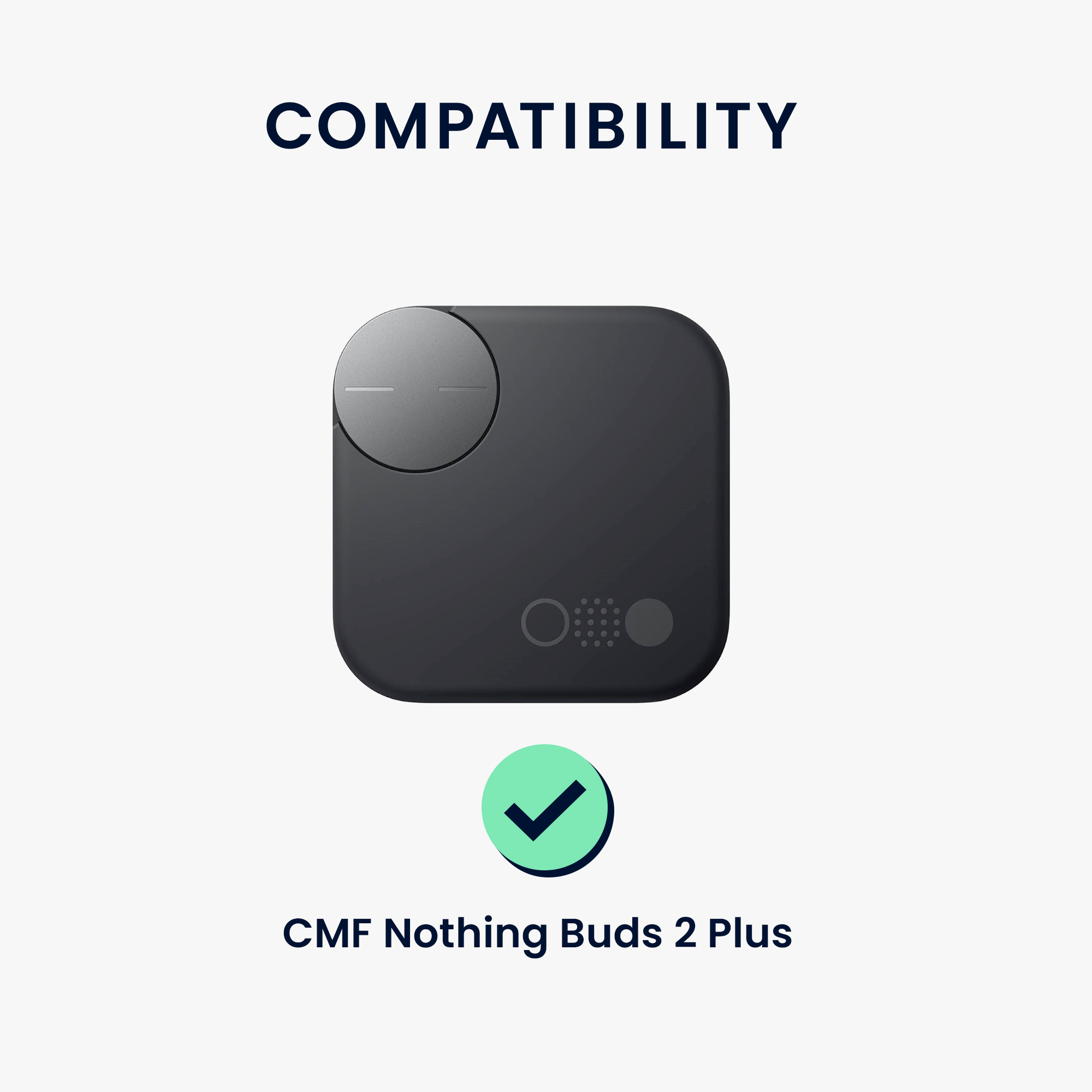 Pouzdro na sluchátka kwmobile pro CMF Nothing Buds 2 Plus, tmavě modrá